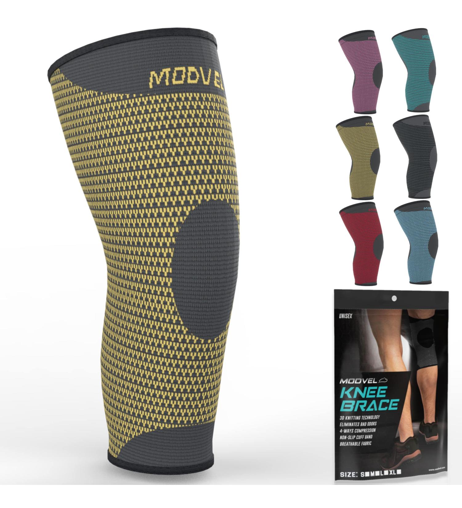 MODVEL Professional Knee Brace - Medical Grade Compression Sleeve for Meniscus Tear, ACL, Arthritis - Joint Pain Relief for Men and Women - Buy Online on GoSupps.com