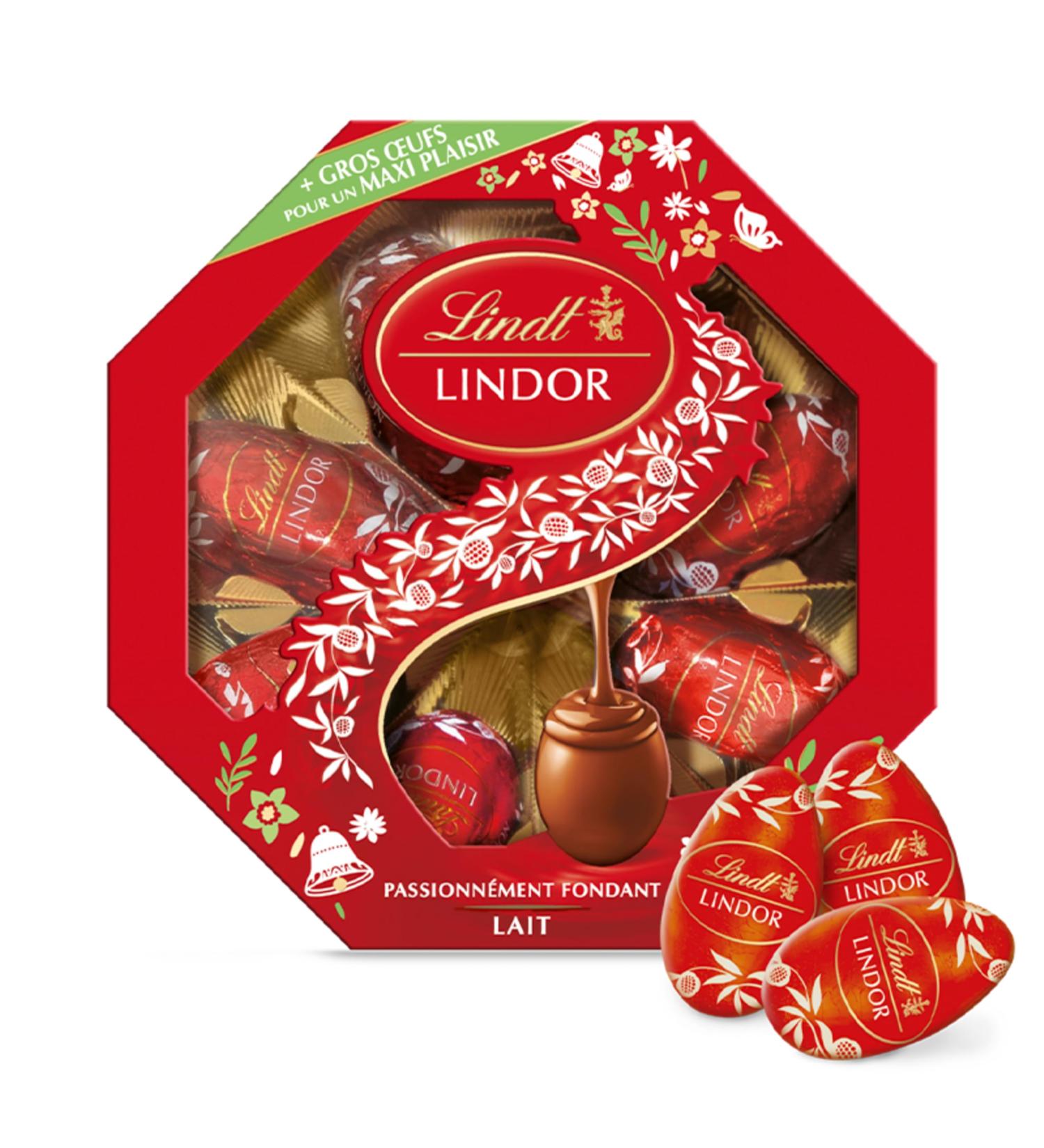 Lindt - Bo te Cadeau ufs Moyens LINDOR - Chocolat au lait - Id al pour P ques 144g Chocolat au lait 144g - Buy Online on GoSupps.com