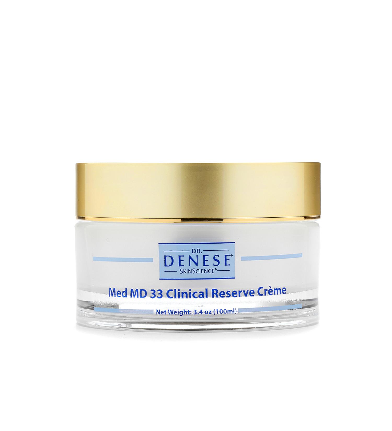 Dr. Denese SkinScience MD 33 Clinical Reserve Cream - Deep Moisturization Anti-Aging with 33 Active Ingredients Paraben-Free & Cruelty-Free - 3.4oz - Buy Online on GoSupps.com