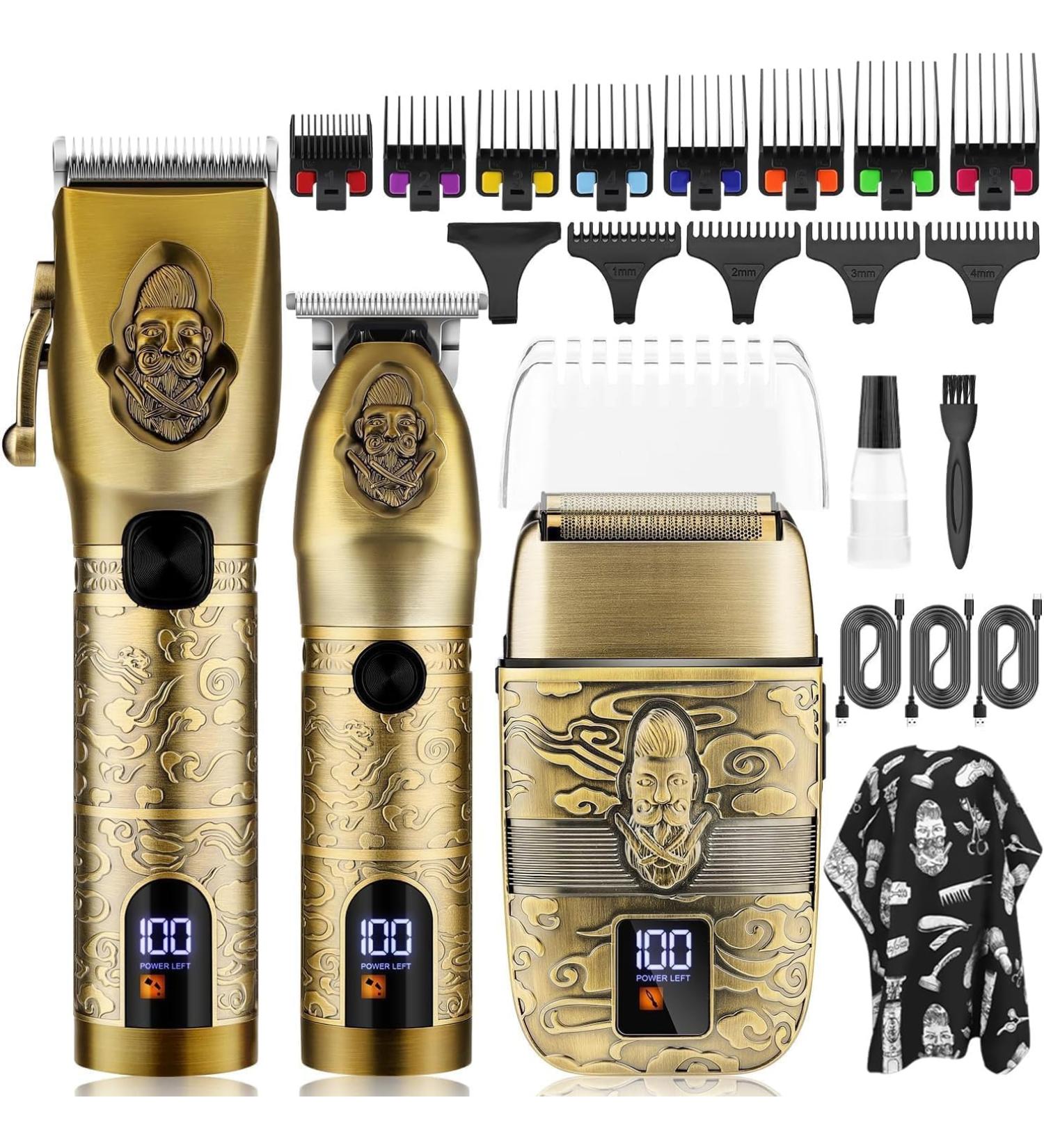 RESUXI Professional Hair Clippers for Men - Cordless T-Blade Trimmer & Grooming Kit - Electric Shavers & Beard Trimmer Set for Barbers - Buy Online on GoSupps.com