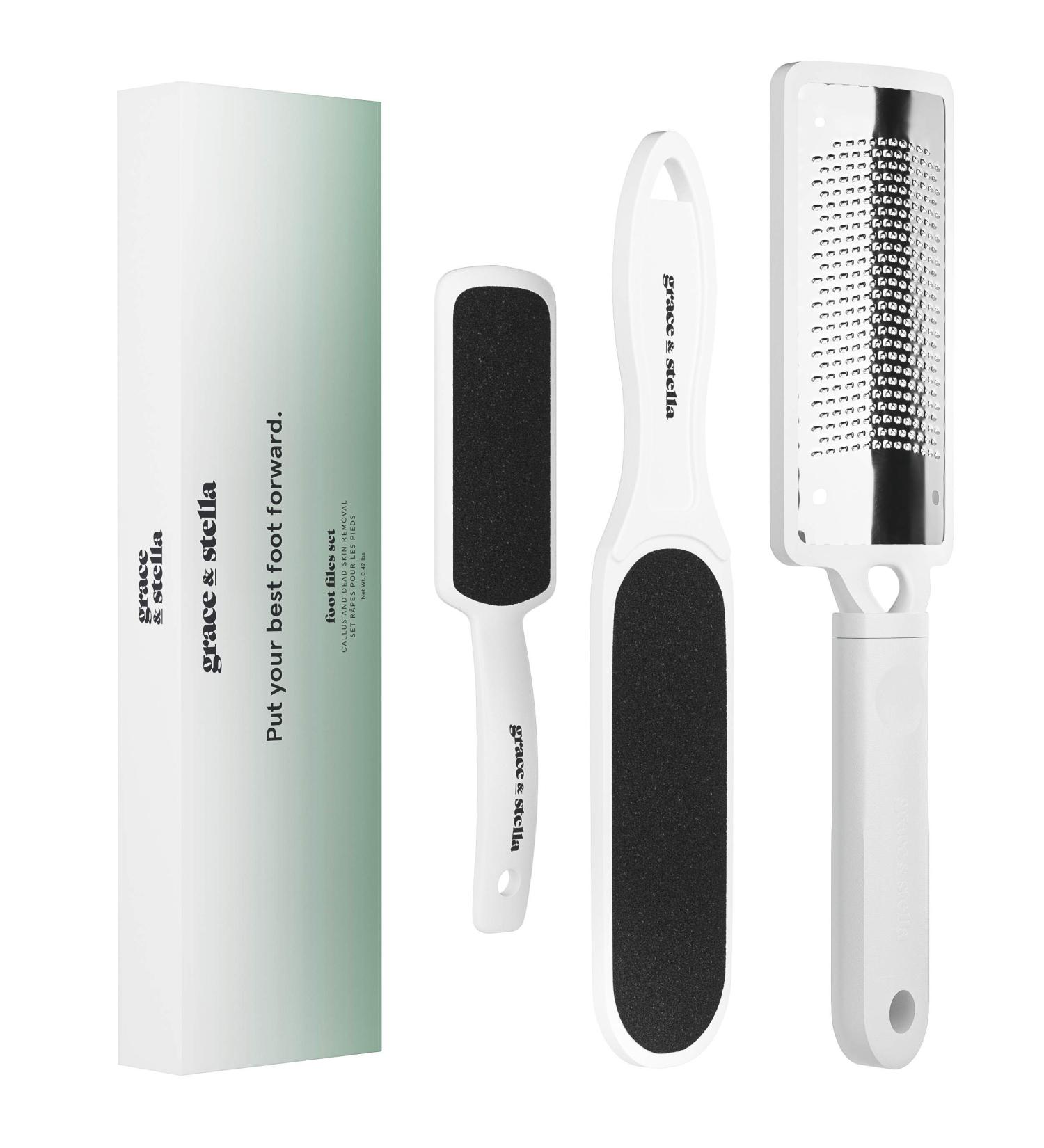 Grace & Stella Foot Files Set - Effective Pedicure Tools for Smooth Feet (0.42 lbs) - Buy Online on GoSupps.com