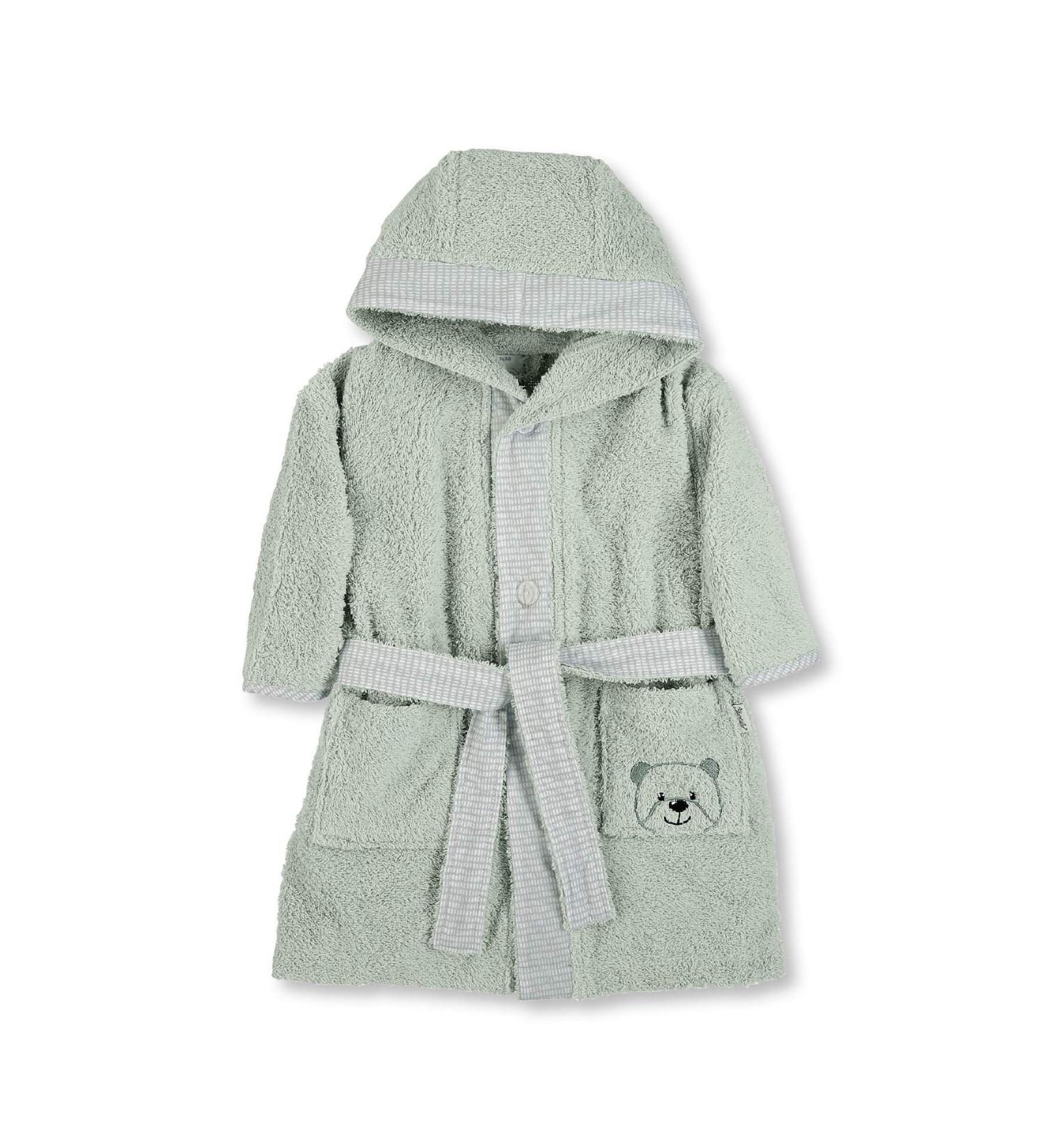 Sterntaler Hooded Bathrobe Baylee for 18-24 Months | Size 92 | Green | International Shipping Available - Buy Online on GoSupps.com