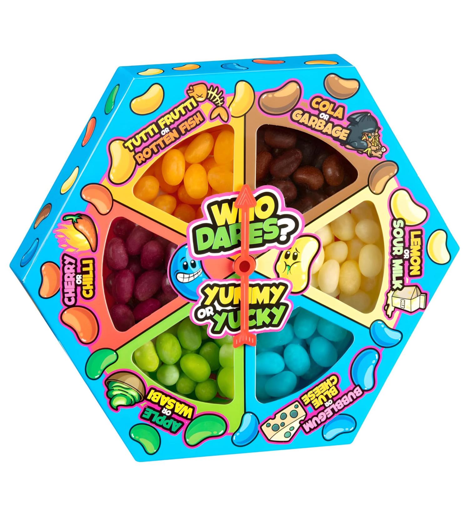 Who Dares Jelly Bean Game - Yummy or Yucky Flavours Candies Xmas Fun with Spin Wheel Activity120 Grams Pack Of 1(Pack Of 1) - Buy Online on GoSupps.com