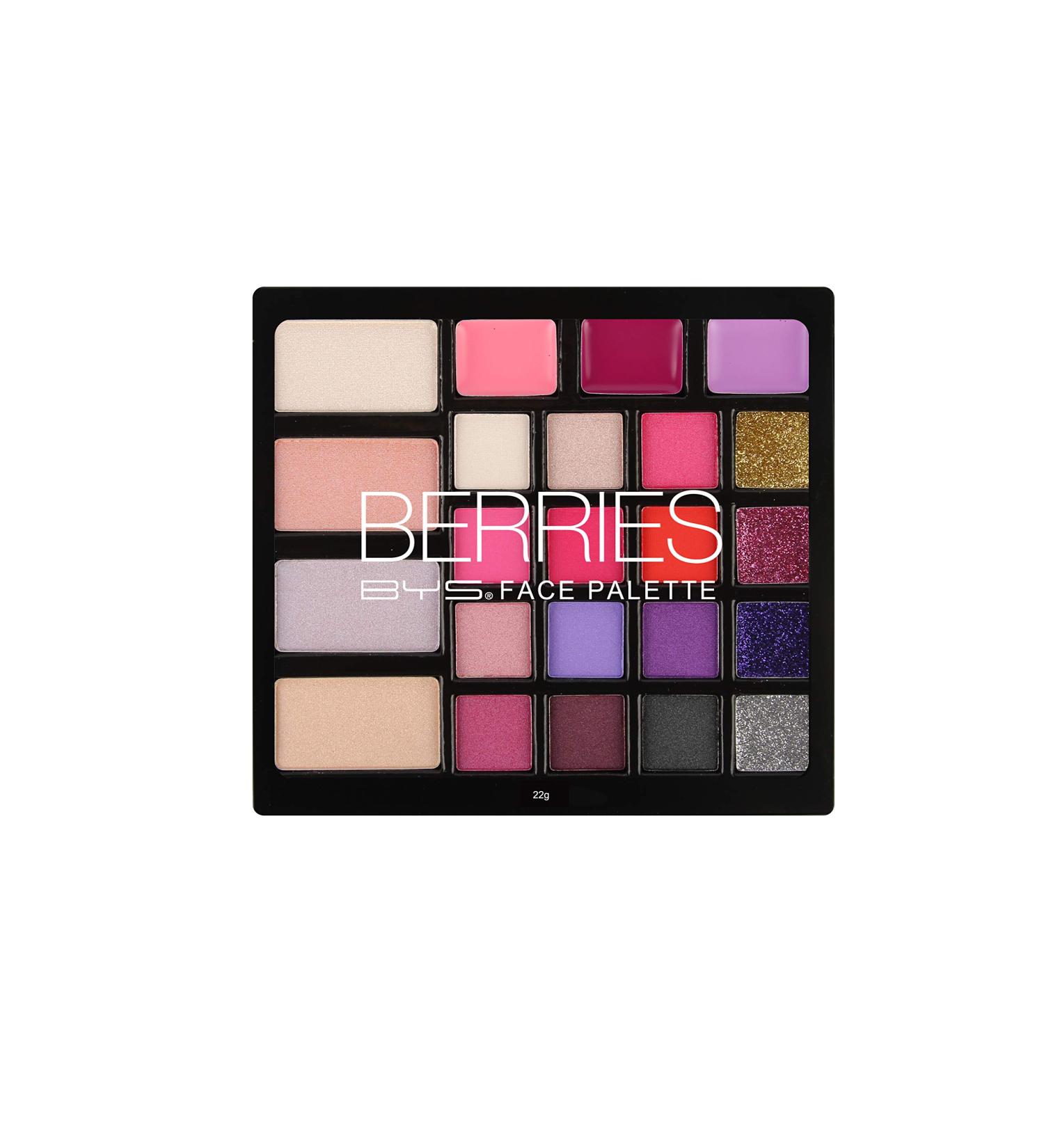 BYS Berries Face Palette - All-in-One Eyeshadows Lip Gloss Contour & Highlighter Kit for Radiant All-Day Beauty - International Shipping Available - Buy Online on GoSupps.com