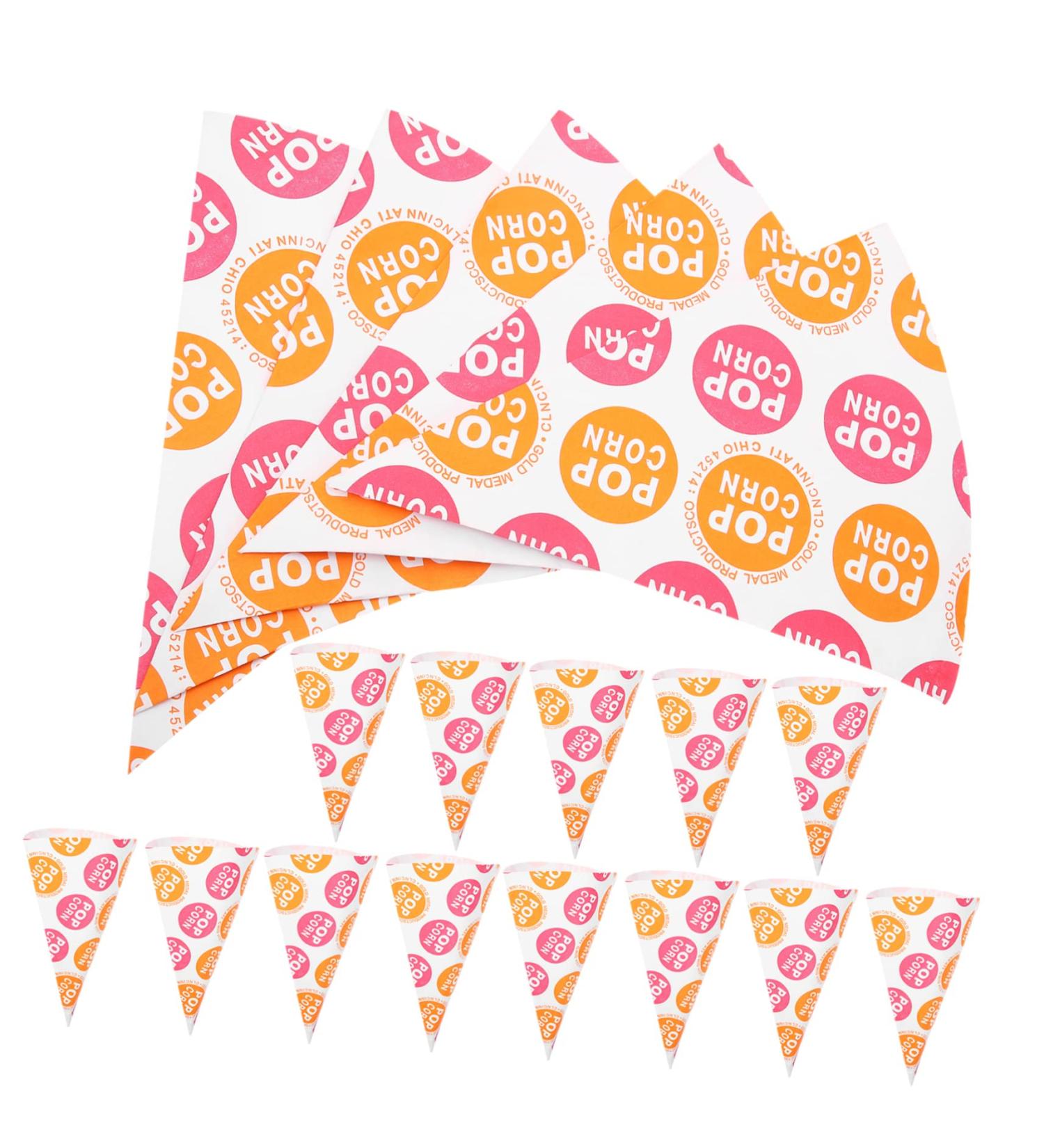 MAGICLULU 50pcs Popcorn Bag Christmas Gift Bags Mini Popcorn Boxes Treat Bags Food Packaging Bags For Clear Goody Bag Party Gift Bags Cardboard Popcorn Boxes Biscuit Cone Paper Child - Buy Online on GoSupps.com