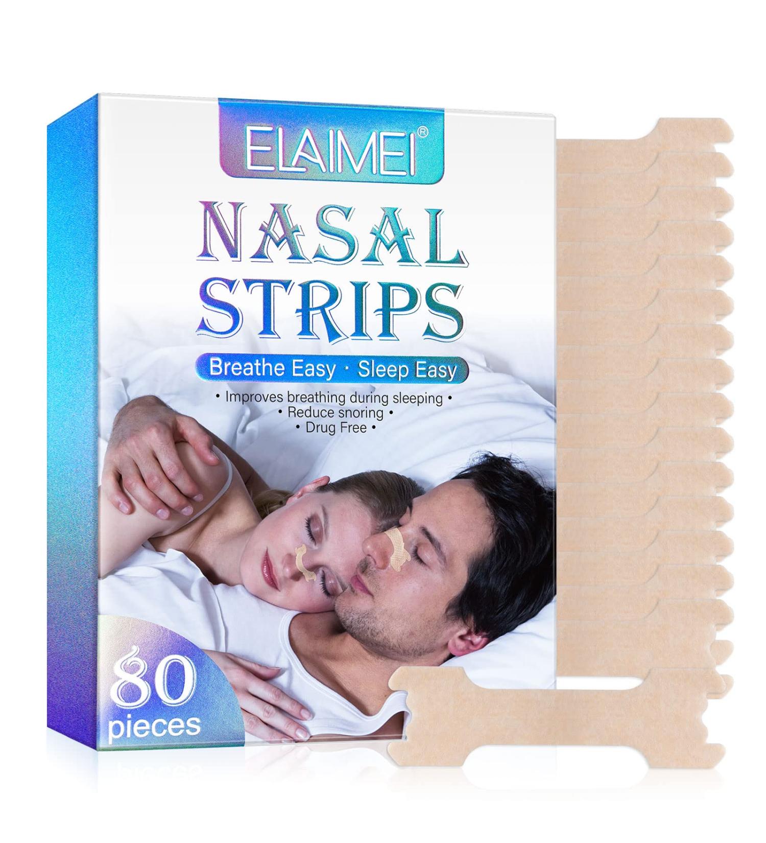 Breathe Right Extra Strength Clear Nasal Strips - 80 Count | Congestion Relief for Colds & Allergies, Reduces Nasal Snoring - Buy Online on GoSupps.com