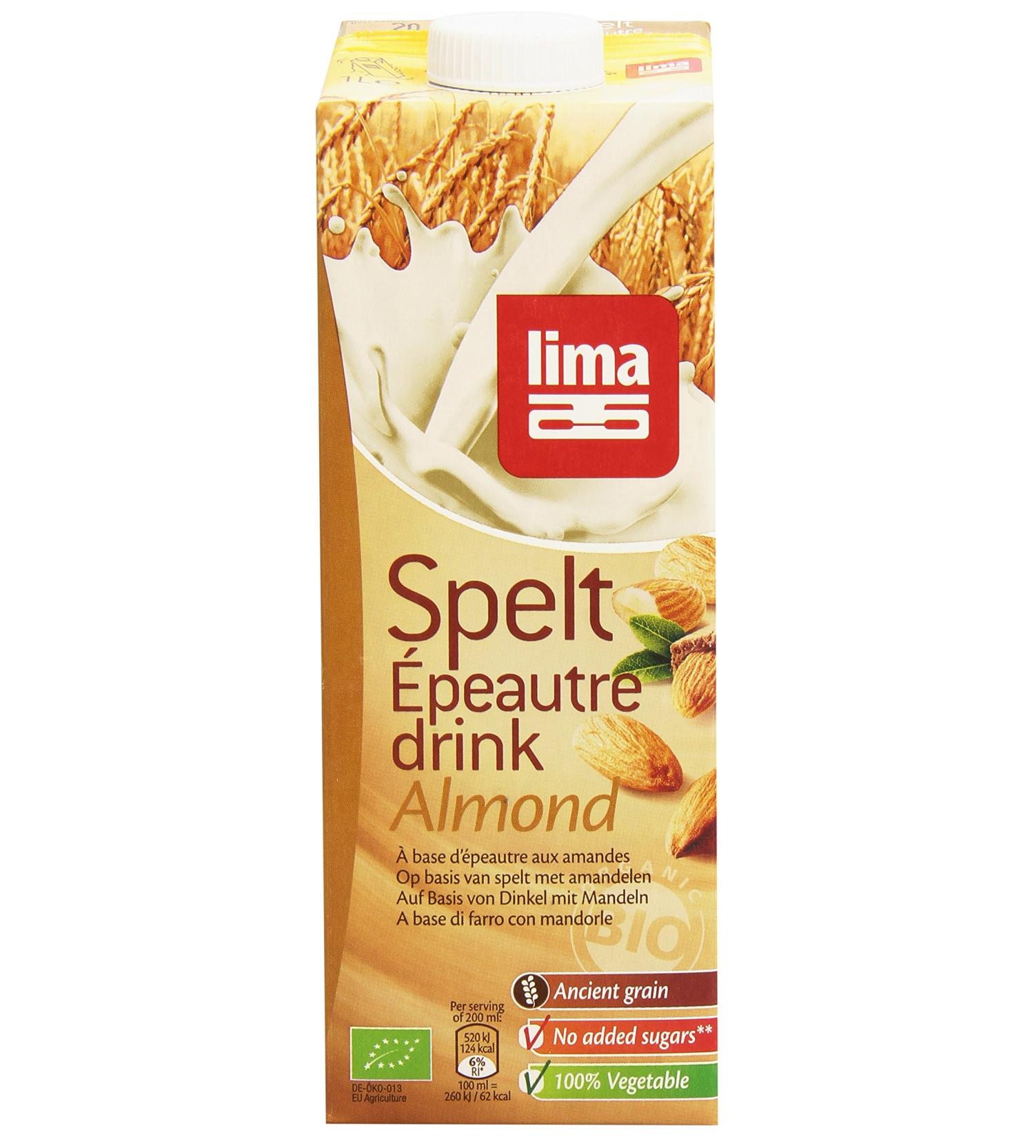 Lima Organic Spelt Almond Drink 1 L - Buy Online on GoSupps.com