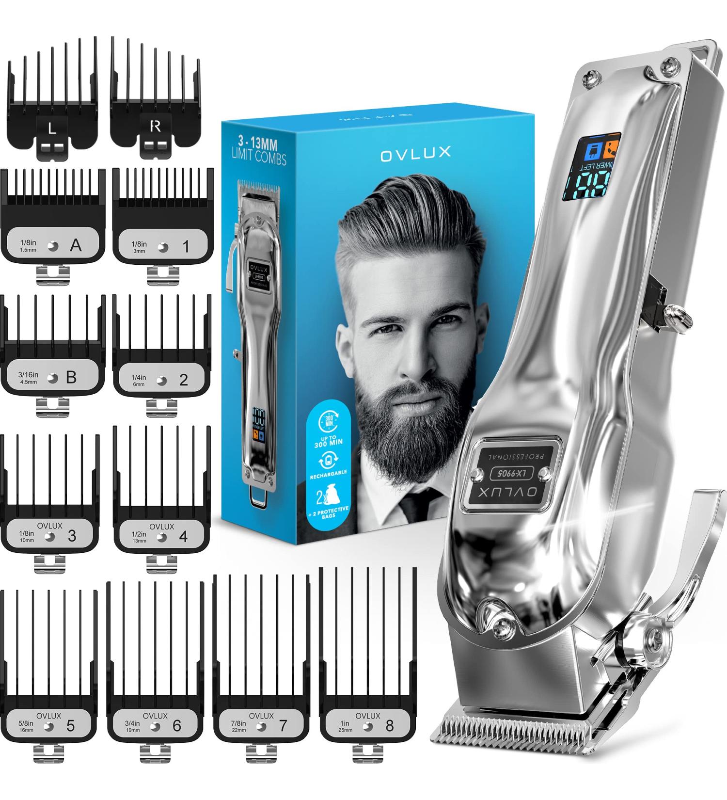 2022 Hair Clippers for Men - Professional Cordless Beard Trimmer, Rechargeable Barbers Clippers, Perfect Gifts for Him - Buy Online on GoSupps.com