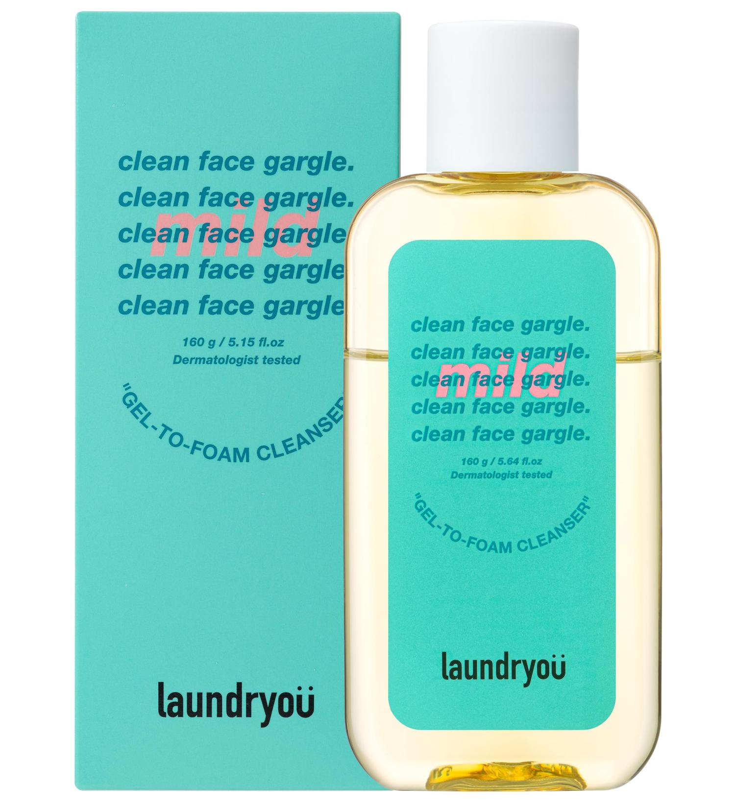 Buy Clean Face Gargle Gel-to-Foam Cleanser - Hypoallergenic Gel Wash for Sensitive Skin Pine & Lactobacillus Extract Cooling & Refreshing 5.4 fl. oz - International Shipping Available - Buy Online on GoSupps.com