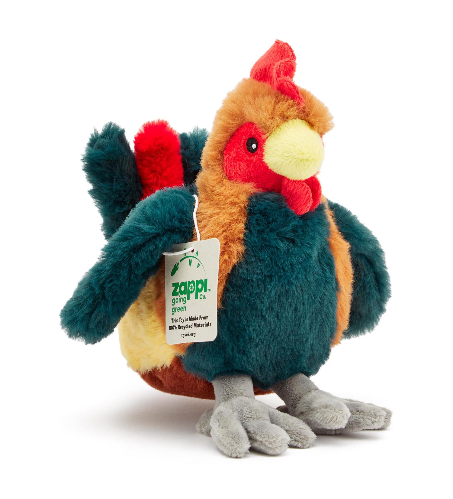 Zappi Co Ultra Soft Cockerel Plush Toy (24 cm) - Eco-Friendly Newborn Gift - Buy Online on GoSupps.com