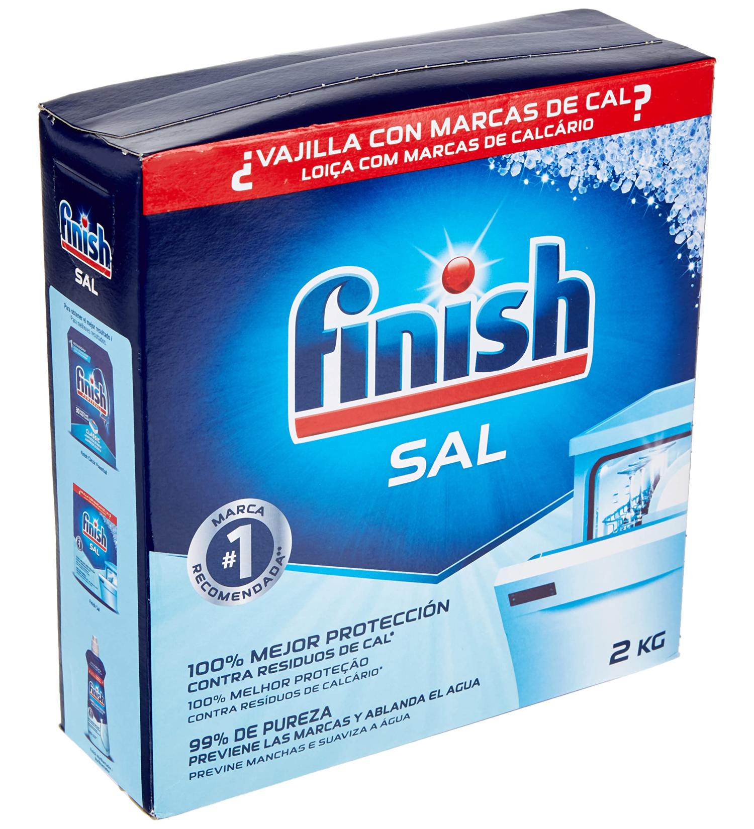 Finish Regenerating Salt 2 kg - Pack of 1 | Water Softener Salt Crystals - Buy Online on GoSupps.com