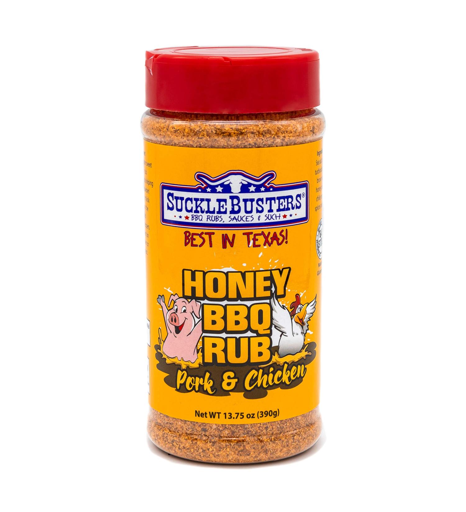 SuckleBusters Honey BBQ Rub for Pork and Chicken - Delicious Seasoning for Perfectly Flavored Meats - Buy Online on GoSupps.com