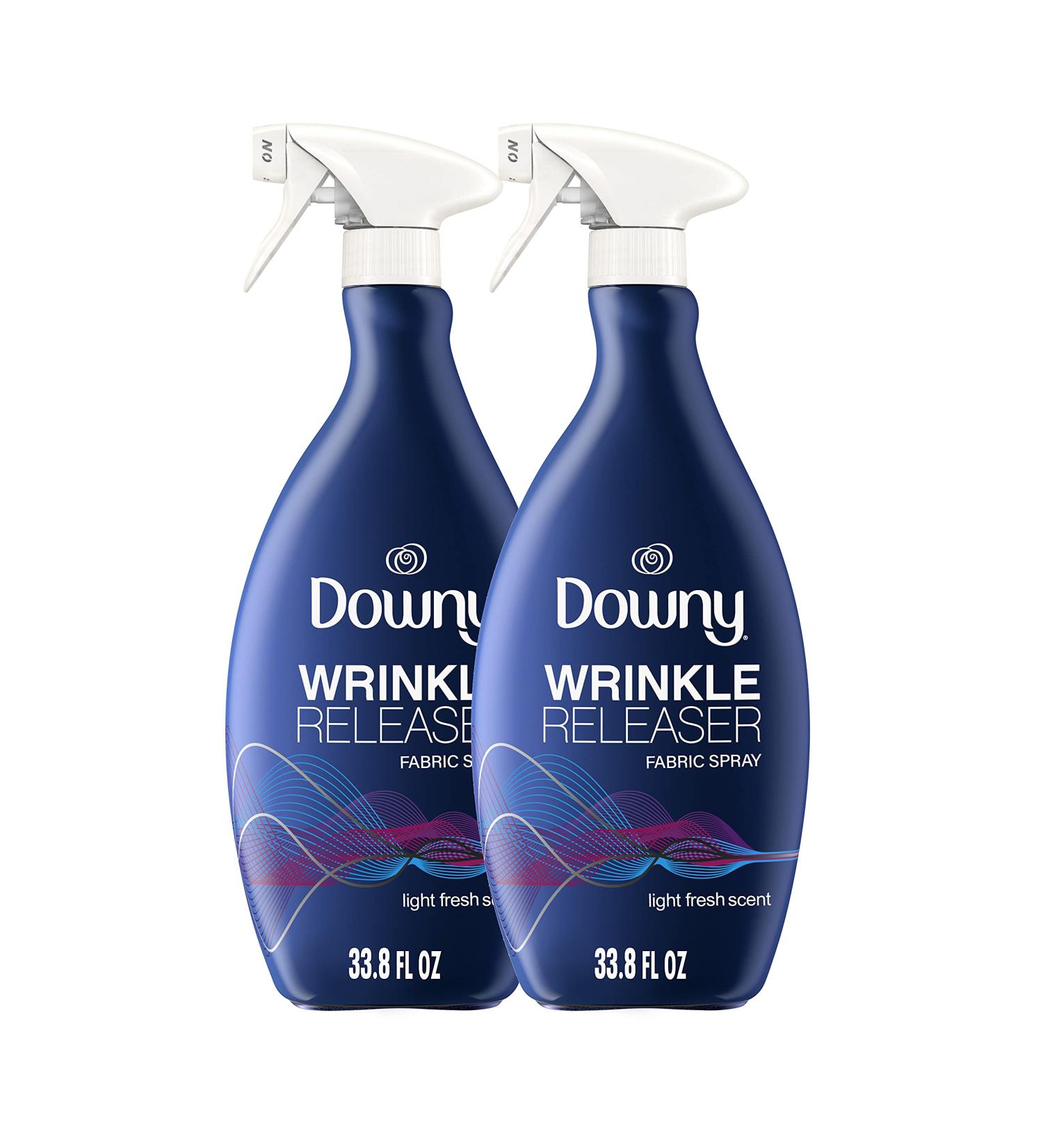 Downy Wrinkle Releaser Fabric Spray - Light Fresh Scent 33.8 Fl Oz (Pack of 2) - Buy Online on GoSupps.com