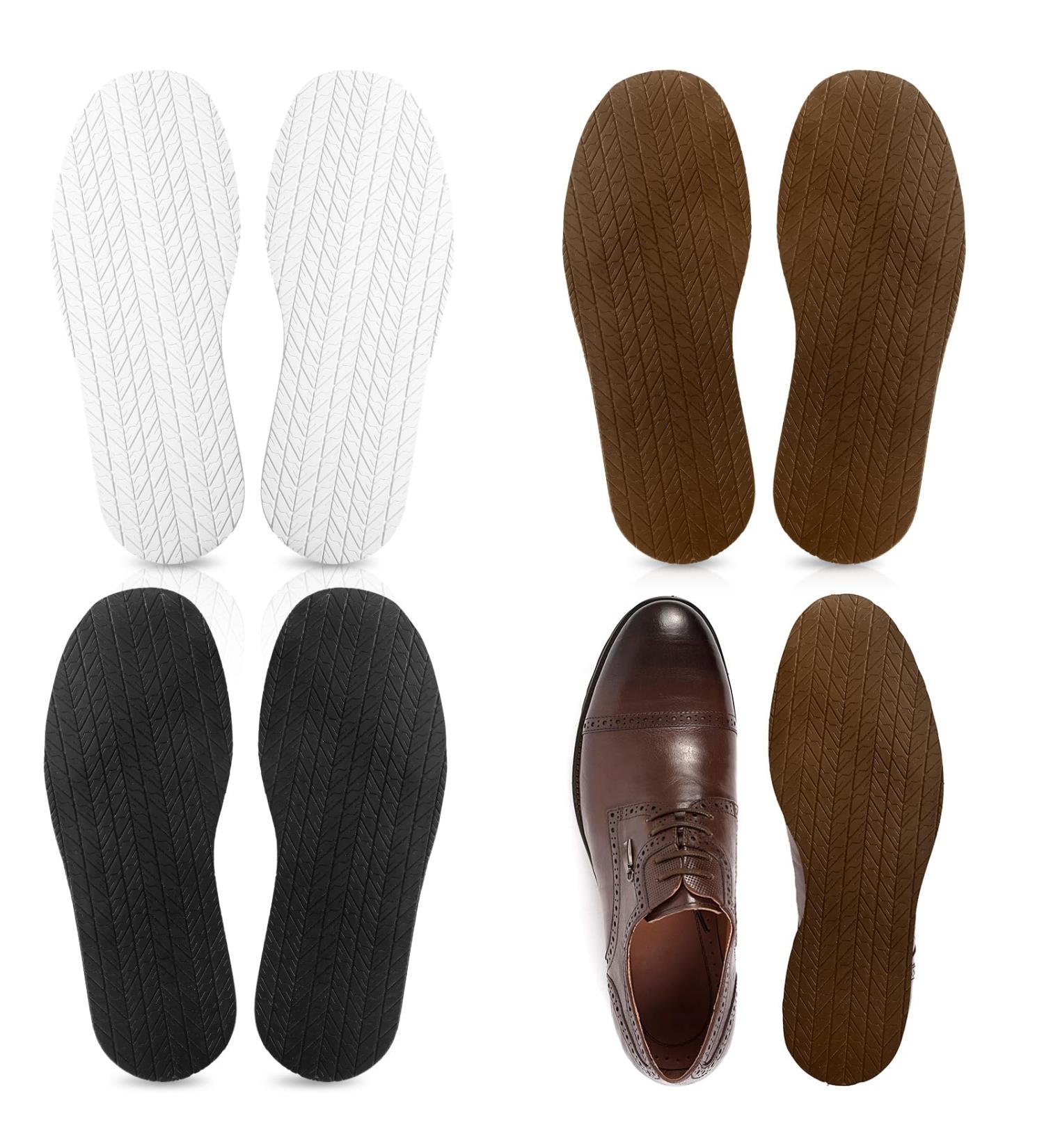 Blosssound Shoe Sole Repair - 3 Pairs Non-Slip Rubber Soles for DIY Shoe Replacement - Durable Anti-Slip Pads for Men & Women - Buy Online on GoSupps.com