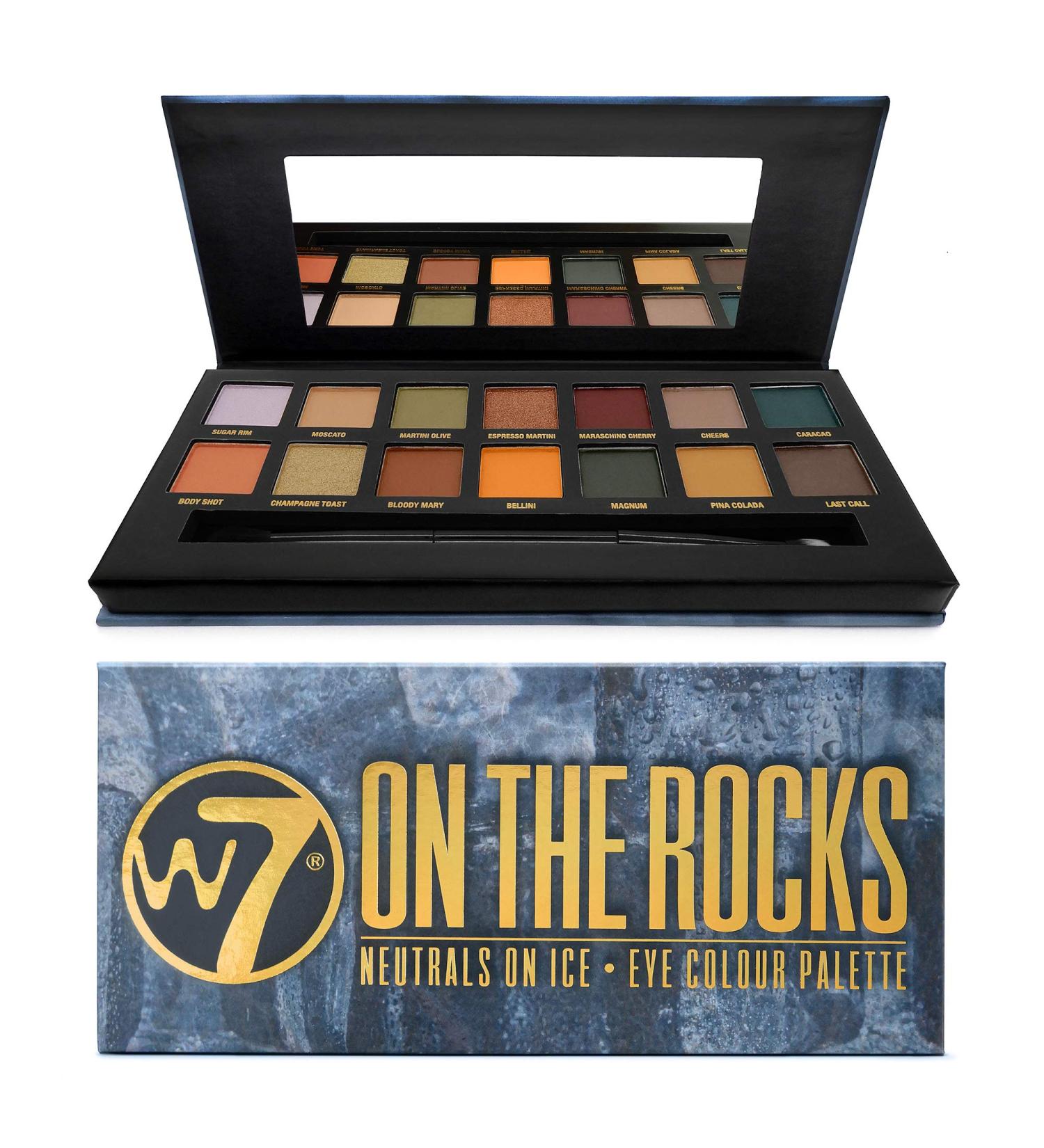 W7 On the Rocks Neutrals on Ice Eye Palette - 0.49 oz (14g) | Versatile Eyeshadow Shades - Buy Online on GoSupps.com
