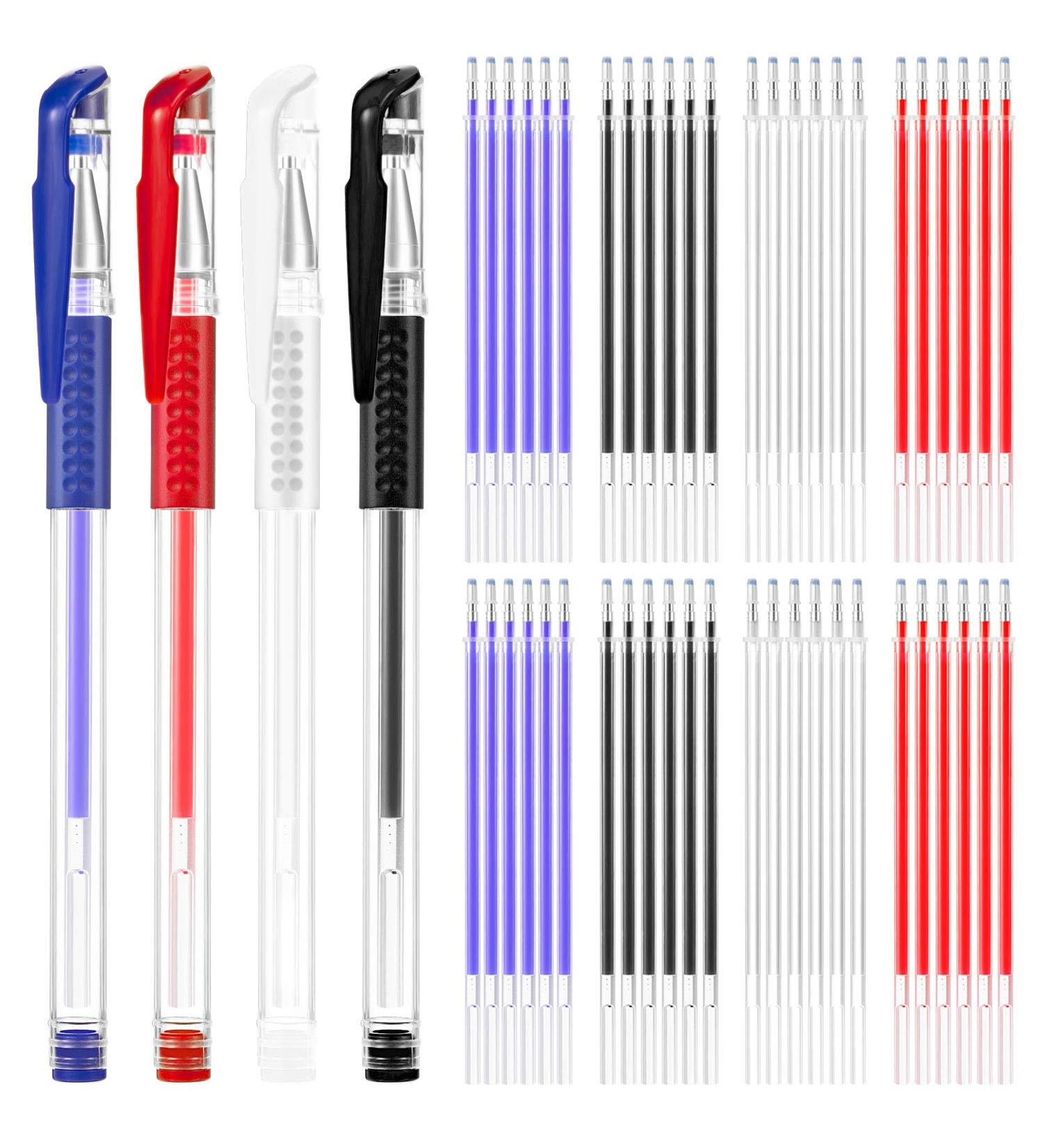 Outus Heat Erase Pens - 8 Pieces Fabric Marking Pens with 56 Refills for Quilting, Sewing, DIY Dressmaking - Buy Online on GoSupps.com