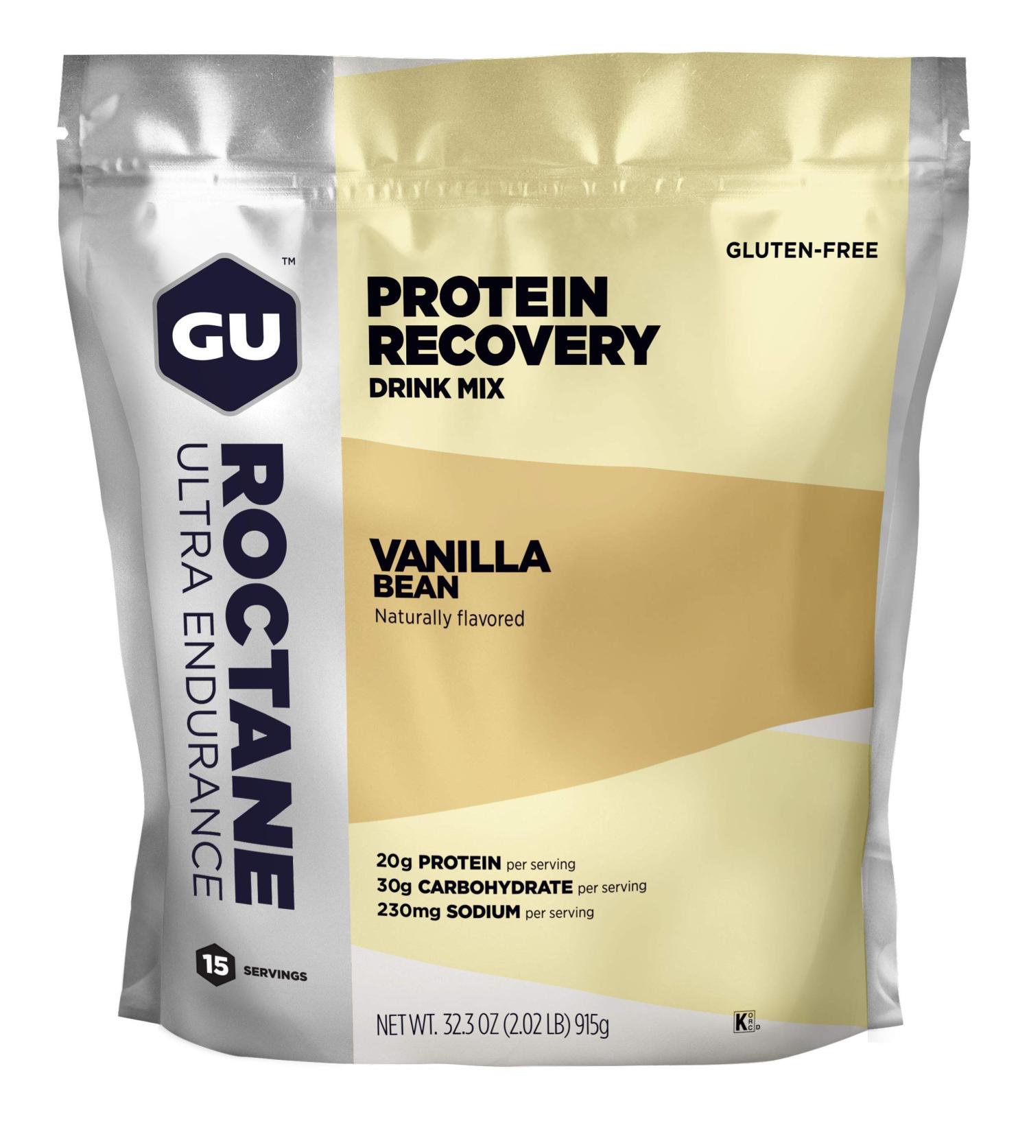 GU Roctane Protein Recovery Drink Mix - Vanilla Bean 915g | Boost Recovery & Energy - International Shipping - Buy Online on GoSupps.com