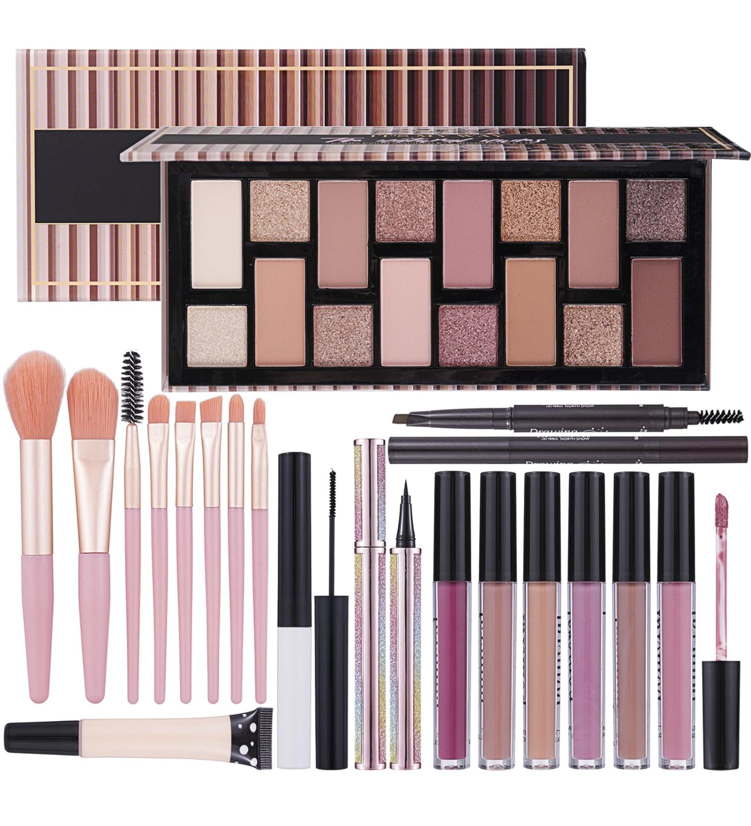 Makeup Kits Make up Set Gift for Women Full Kit All In One Makeup Kit For Teens Girl Include Eyeshadow Palette Eyeliner Makeup Brush Set Lipgloss Set Mascara Eyebrow Pencil - Buy Online on GoSupps.com