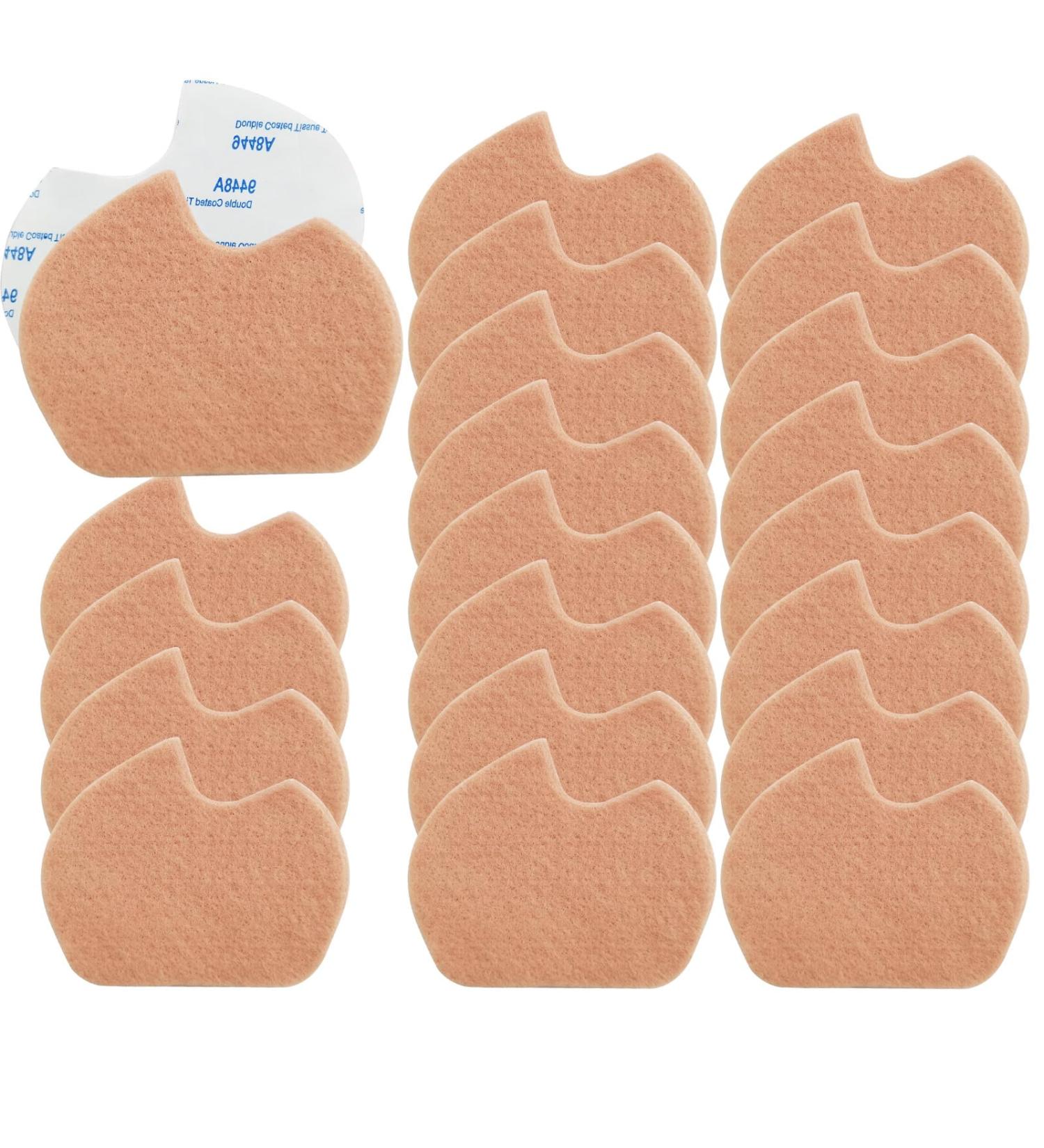 20 Felt Foot Pads for Dancer Callus Relief | Self-Adhesive Forefoot Cushions for Pain Relief | Comfortable Pads for Men & Women (Beige - Buy Online on GoSupps.com