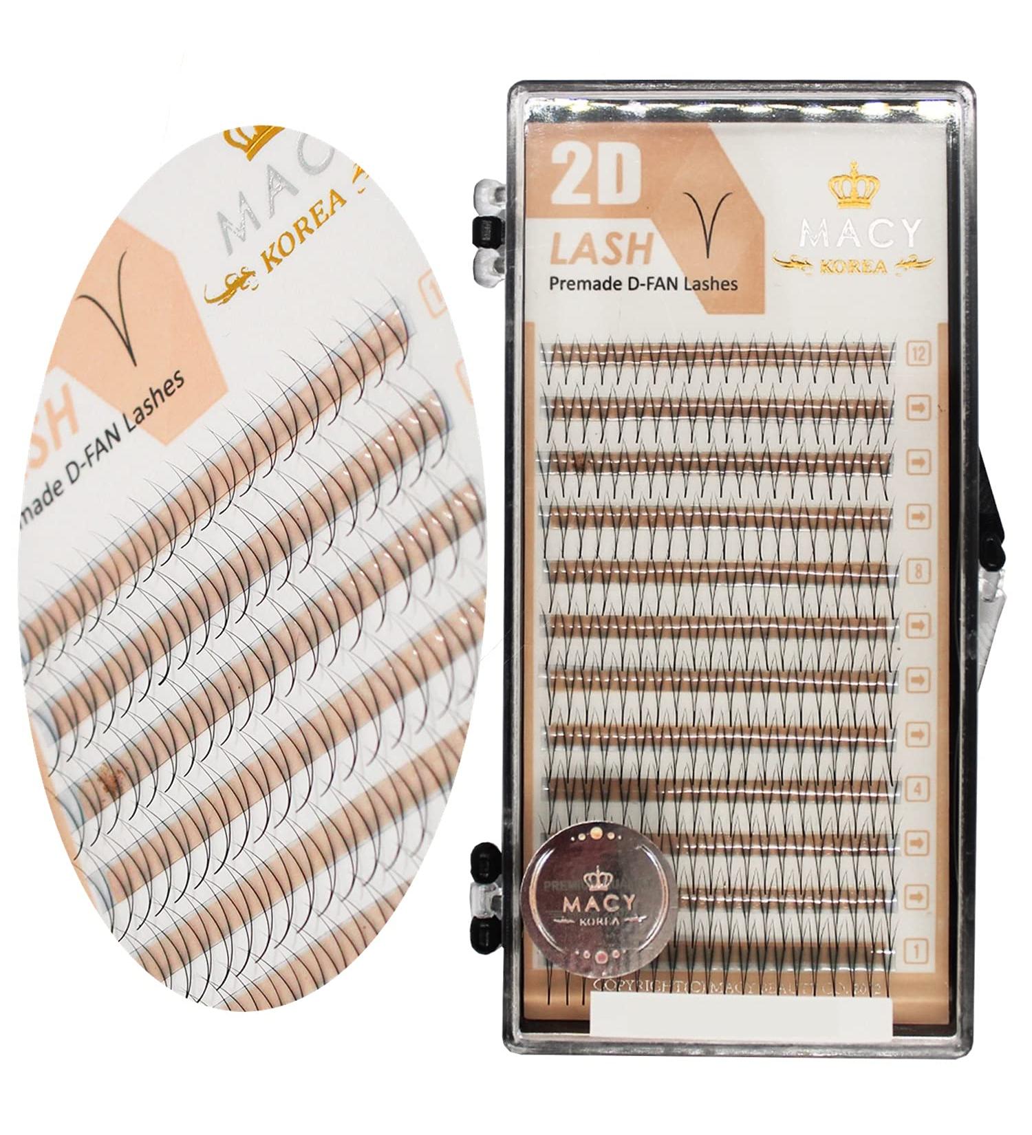 P-Beauty Cosmetic Accessories | Macy Y-Lashes 2D Volume Eyelashes | Professional Eyelash Extensions | Curl C 0.07mm Strength 9-13mm Length Mix | International Shipping Available - Buy Online on GoSupps.com