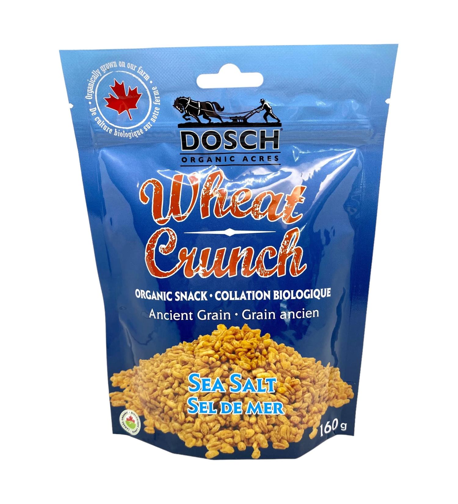 Wheat Crunch (Sea Salt Organic Vegan Nut Free 160g Pkg 12) Salted 160 g (Pack of 12) - Buy Online on GoSupps.com
