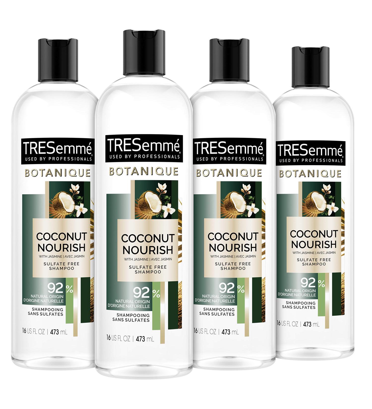 TRESemm Botanique Coconut Nourish Shampoo for Dry Frizzy Hair - 16 Fl Oz (Pack of 4) - Buy Online on GoSupps.com