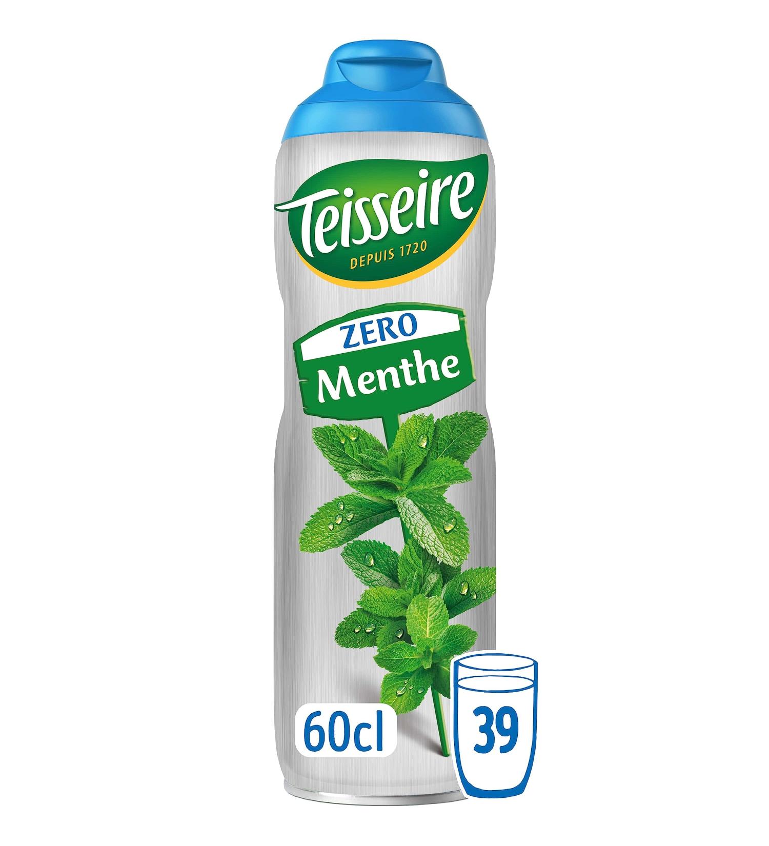 Teisseire Z ro Sucre Sirop de Menthe Verte pour Boisson Rafra chissante Cocktails Bidon 60cl - Buy Online on GoSupps.com