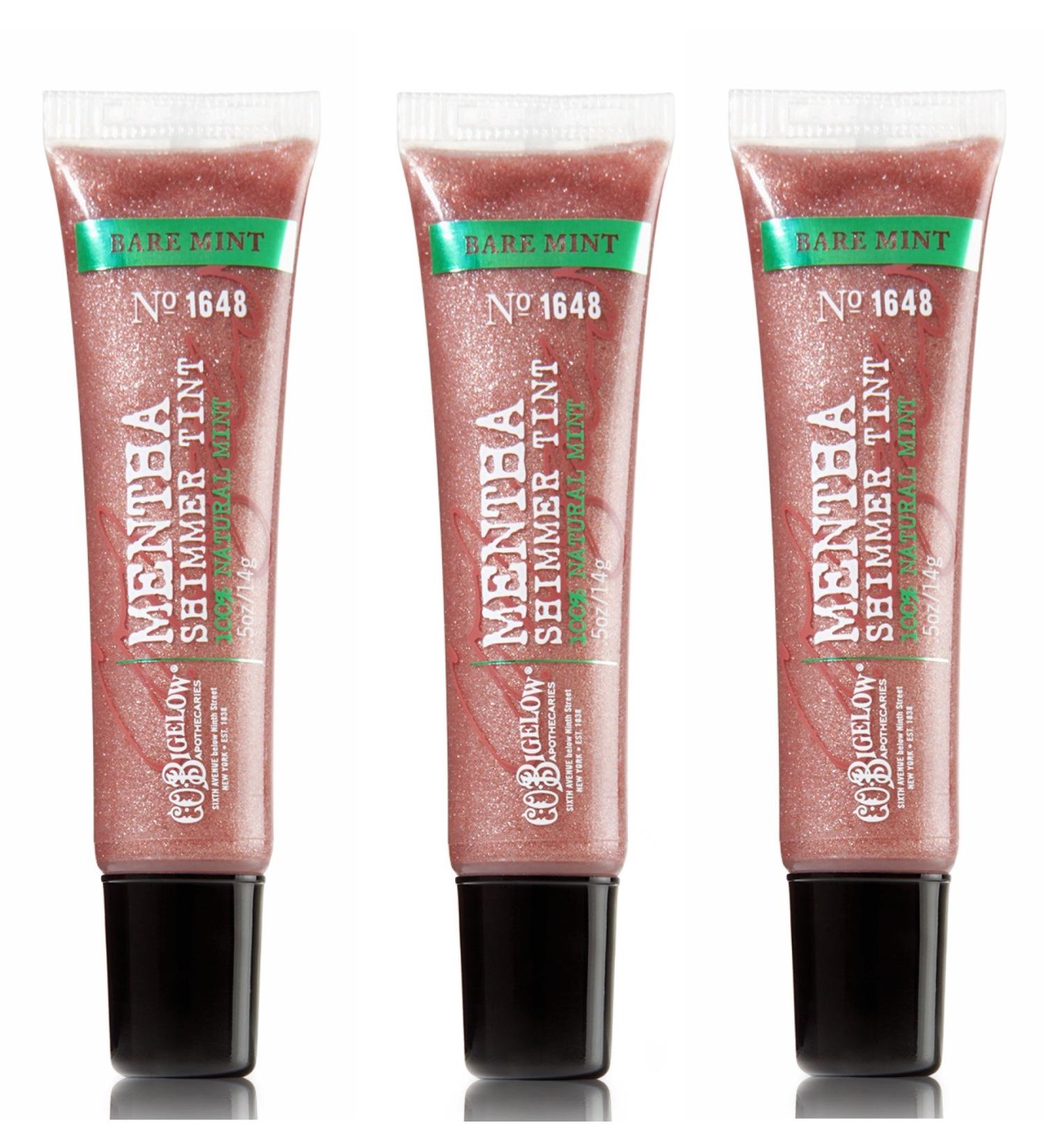Bath & Body Works C.O. Bigelow 3 Pack Mentha Shimmer Tint Bare Mint 1648
