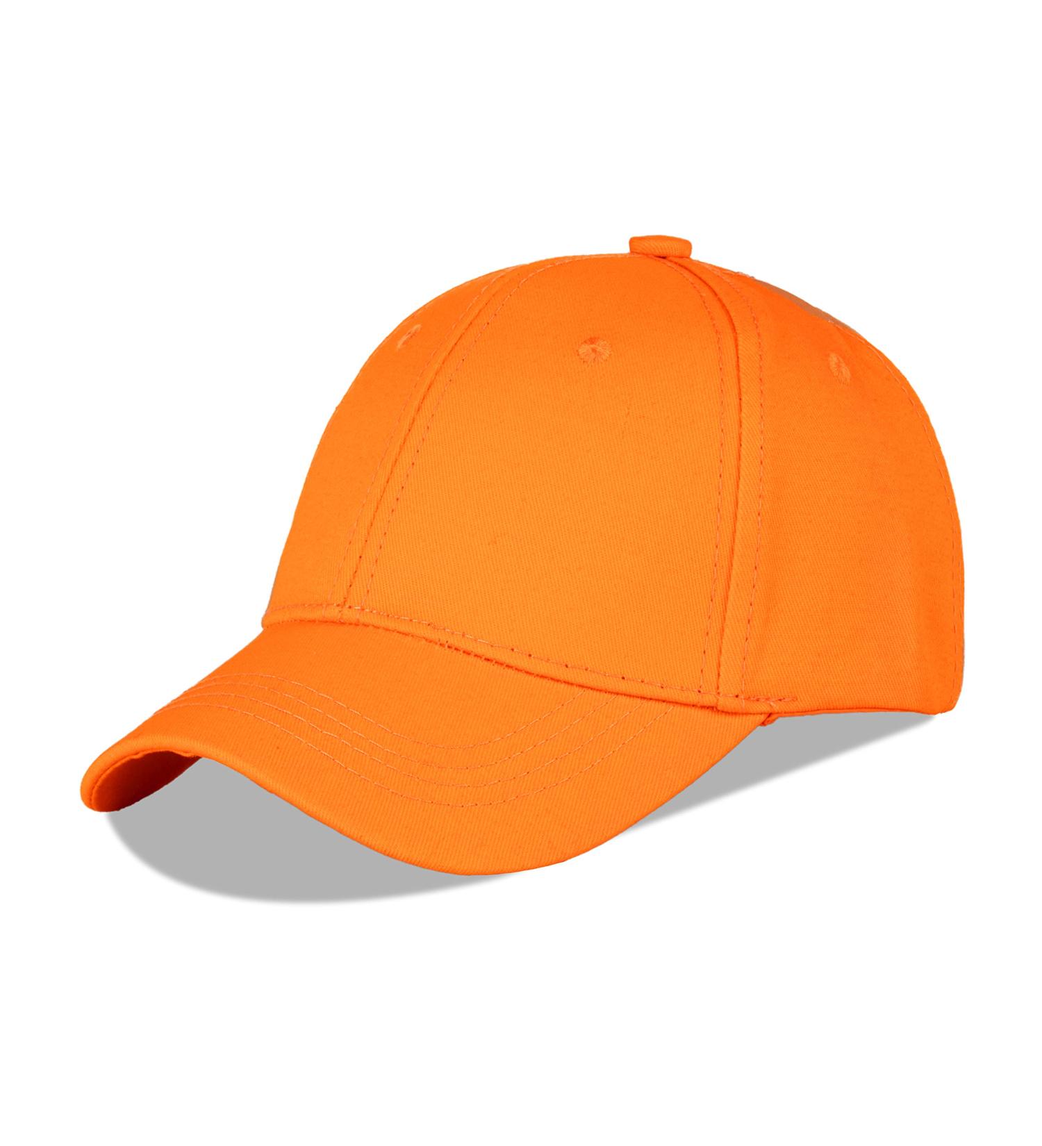 LANGZHEN 100% Cotton Kids Baseball Cap Hat | Adjustable Sun Hat for Boys & Girls 1-2 Years | Classic Orange - Buy Online on GoSupps.com