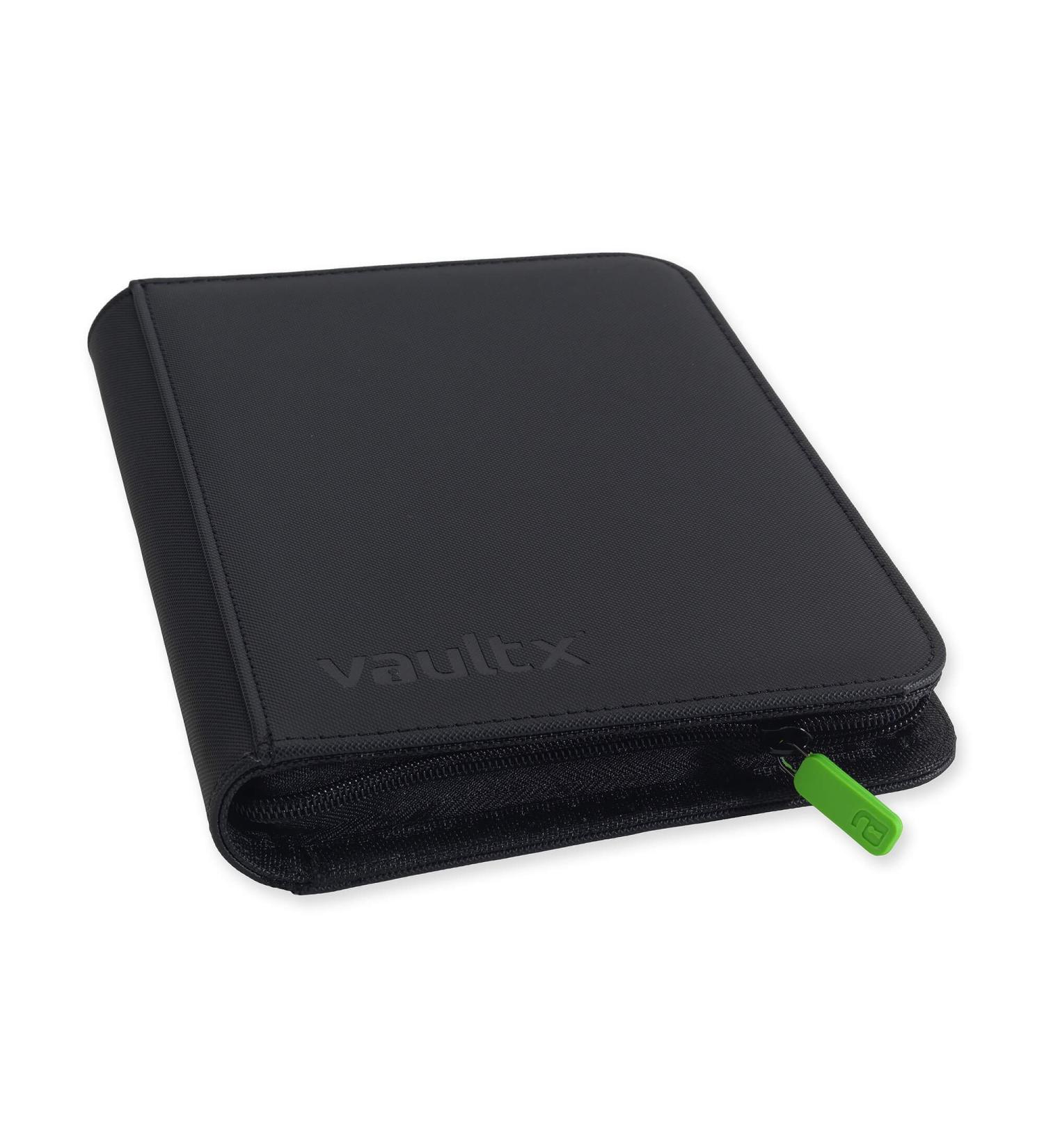 Vault X Premium Exo-Tec Zip Binder - 4 Pocket TCG Album - 160 Side Loading Pockets (Black) - Buy Online on GoSupps.com