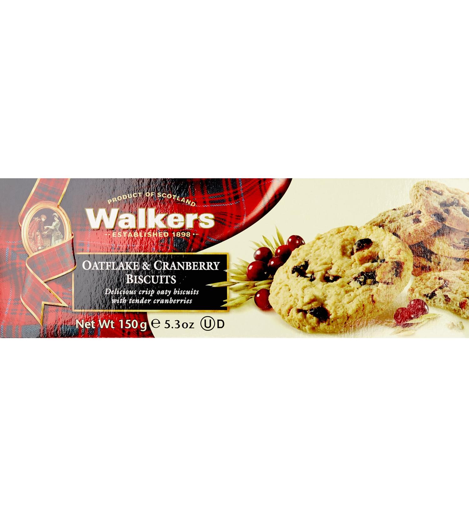 WALKERS Oatflake & Cranberry Biscuits 150g - Buy Online on GoSupps.com