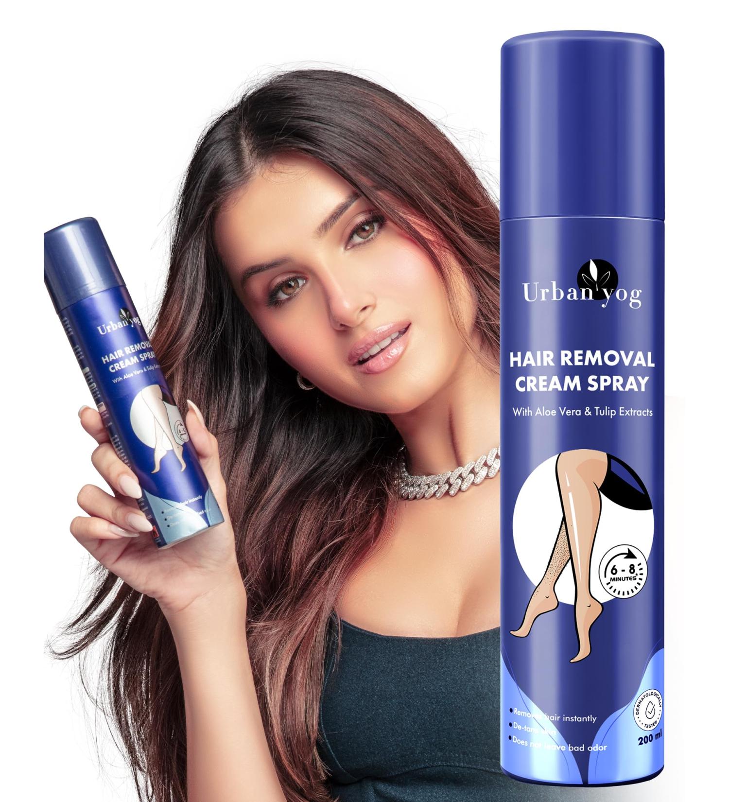 Painless Depilatory Spray for Women's Body Hair Removal - 6.76 Fl Oz | Smooth Legs Hands Underarms & Back - Buy Online on GoSupps.com