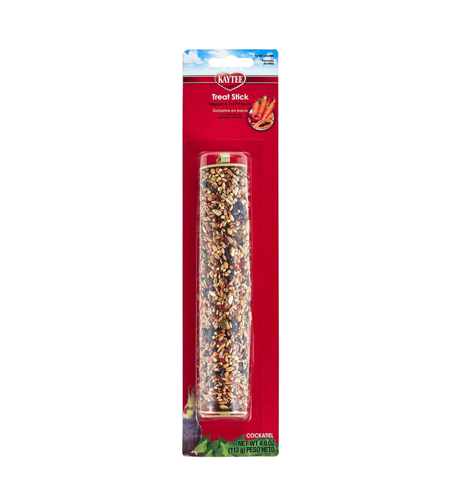 Kaytee Fiesta Tropical Fruit & Veggie Cockatiel Treat Stick 4oz - Buy Online on GoSupps.com