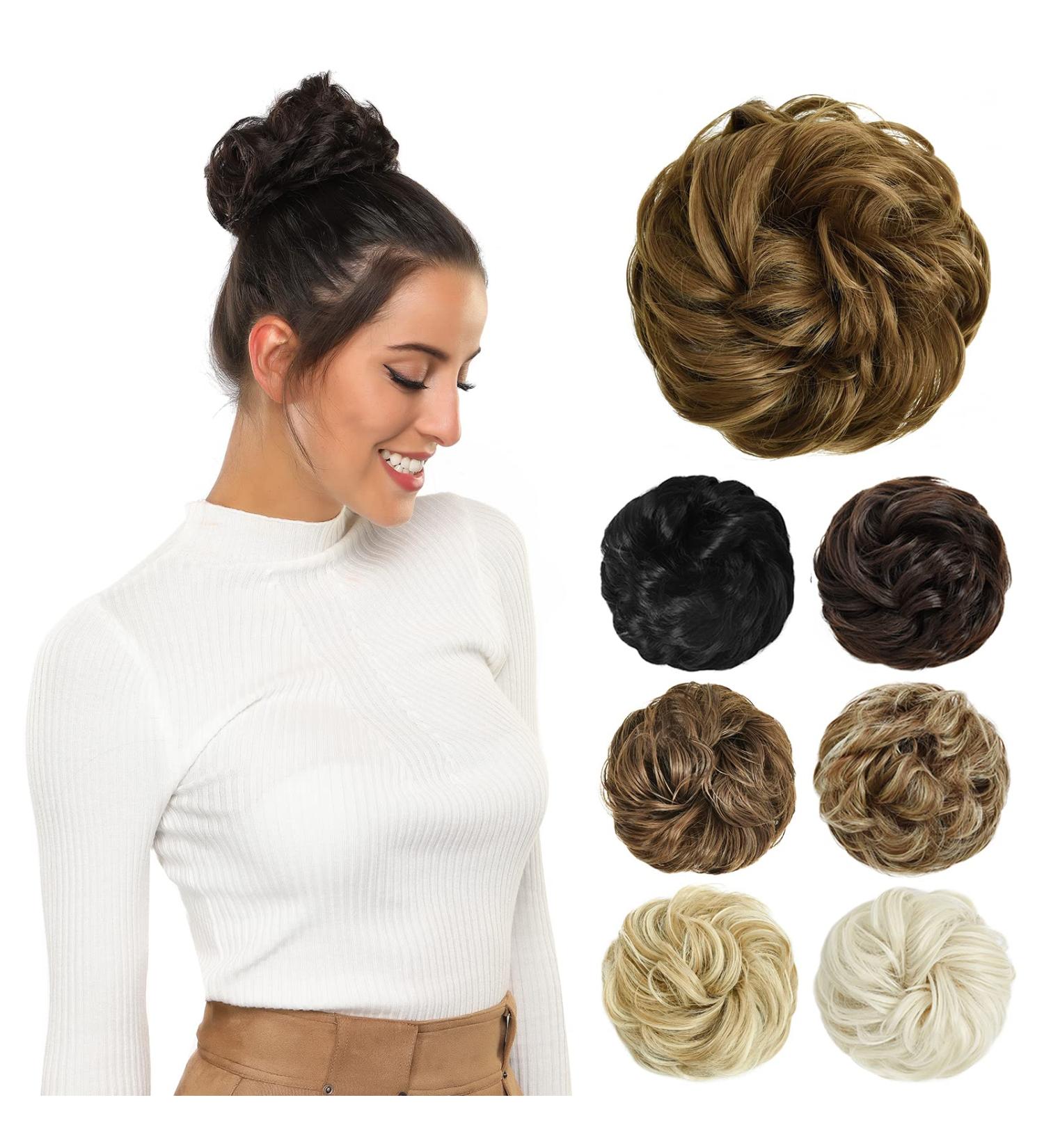 Yamel Ginger Blonde Curly Messy Bun Hair Extension for Women - Buy Online on GoSupps.com