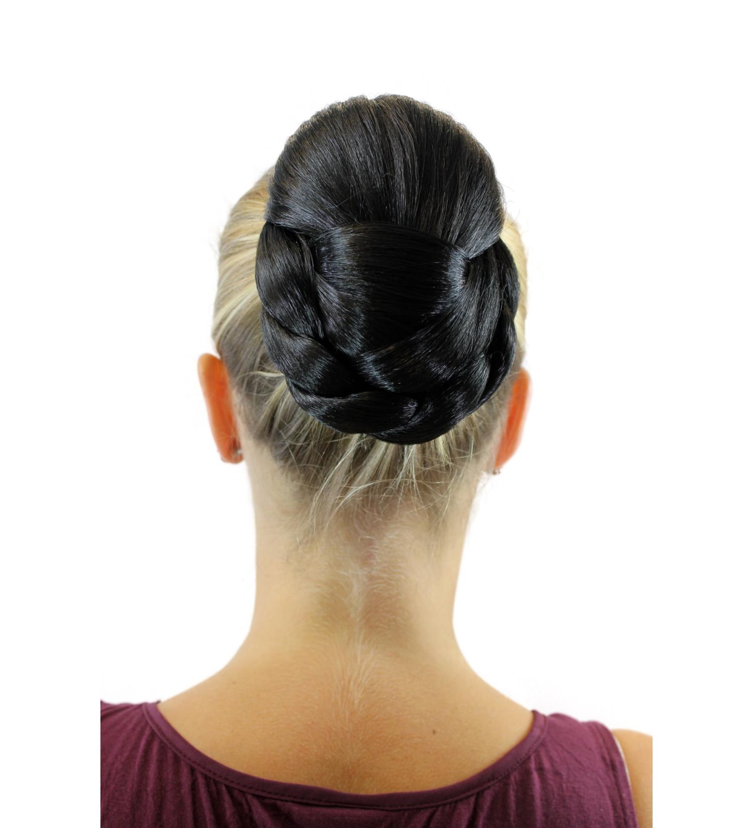 WIG ME UP Evita Braided Bun Hairpiece | Traditional Black Oval TC-2073-2 | International Shipping Available - Buy Online on GoSupps.com
