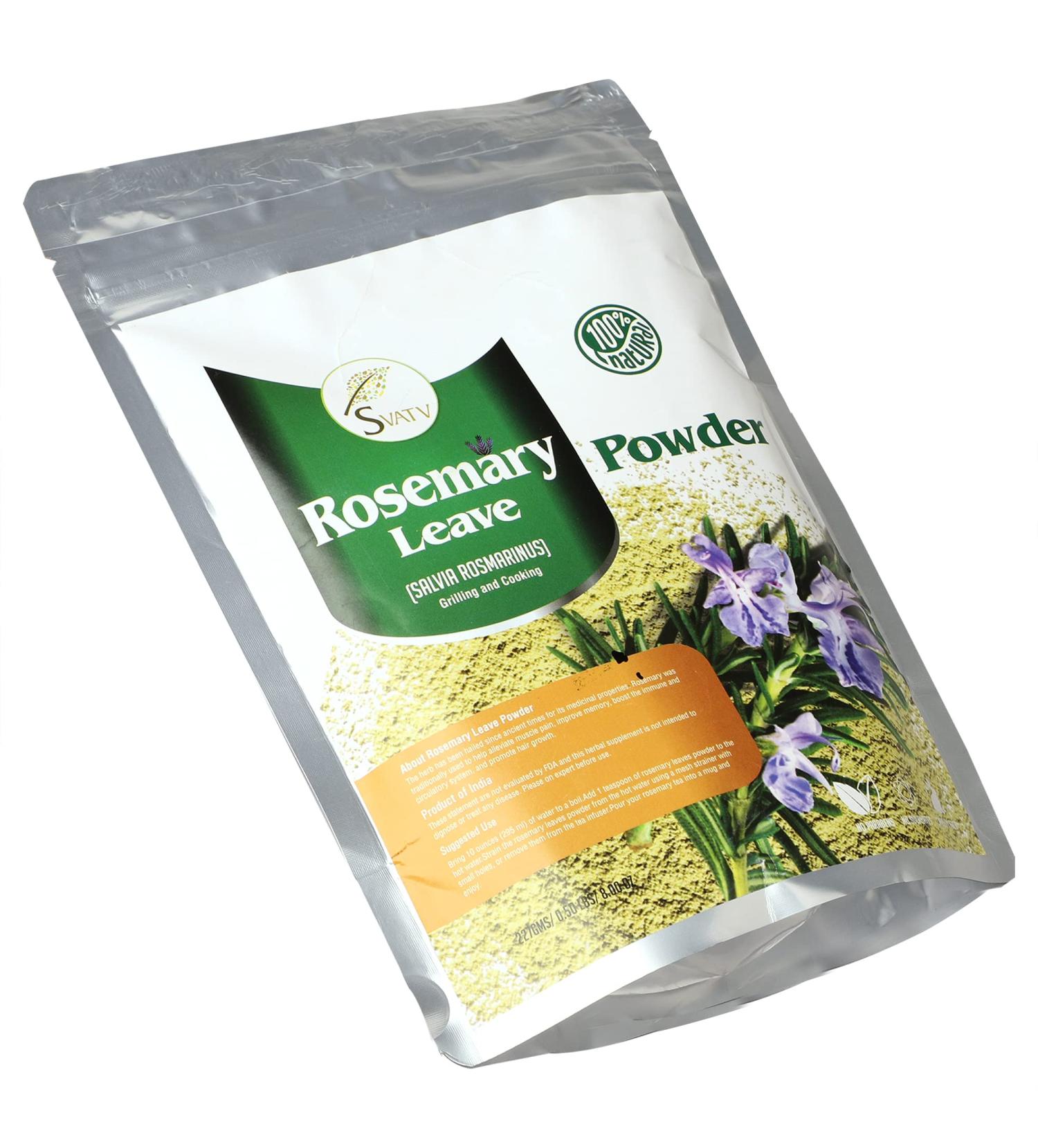 SVATV Rosemary Leaves Powder - 227g | Ideal for Meats, Fish, Soups & Stews - Buy Online on GoSupps.com