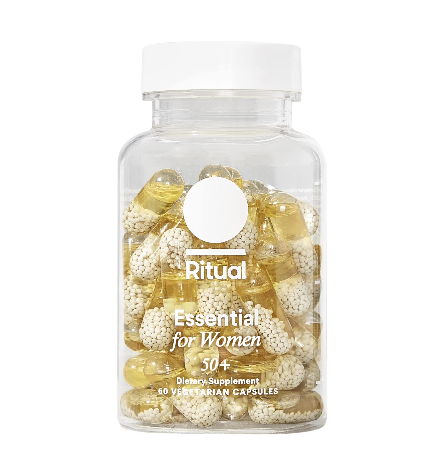 Ritual Menopause Supplements for Women 50+ | Vitamin D3, K2, Magnesium, Omega-3 DHA, B12 | Non-GMO Vegan Capsules | Bone Support & Energy | 30 Day Supply - Buy Online on GoSupps.com