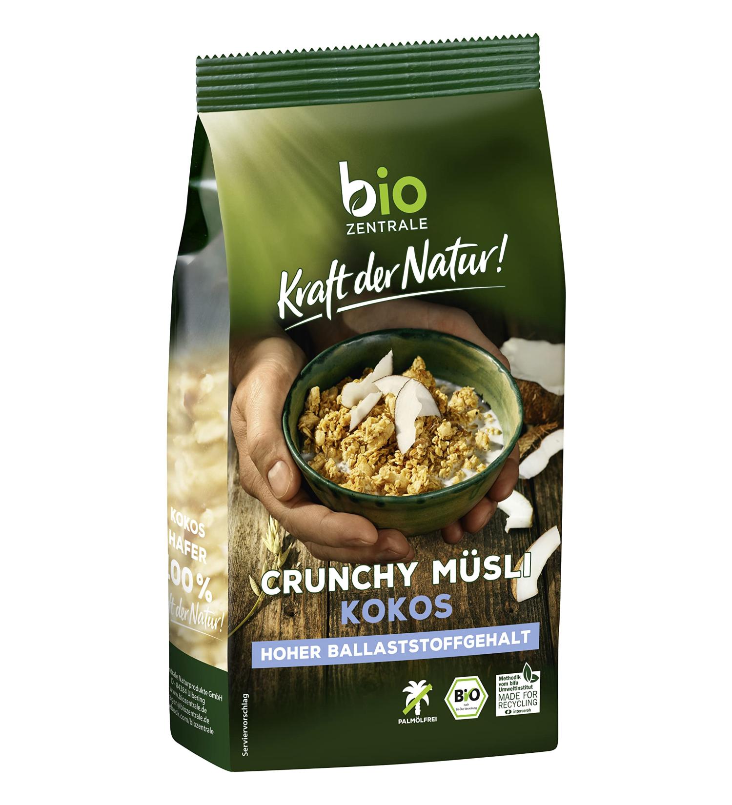 biozentrale Crunchy C r ales en noix de coco 375 g - Buy Online on GoSupps.com