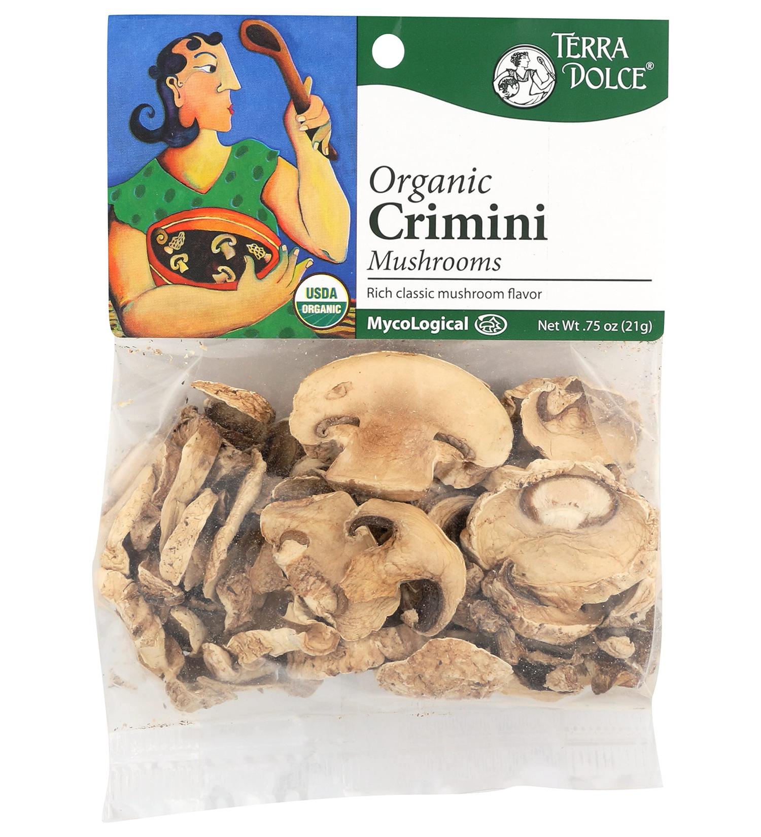 Organic Crimini Mushrooms - 0.75oz | Terra Dolce - Buy Online on GoSupps.com