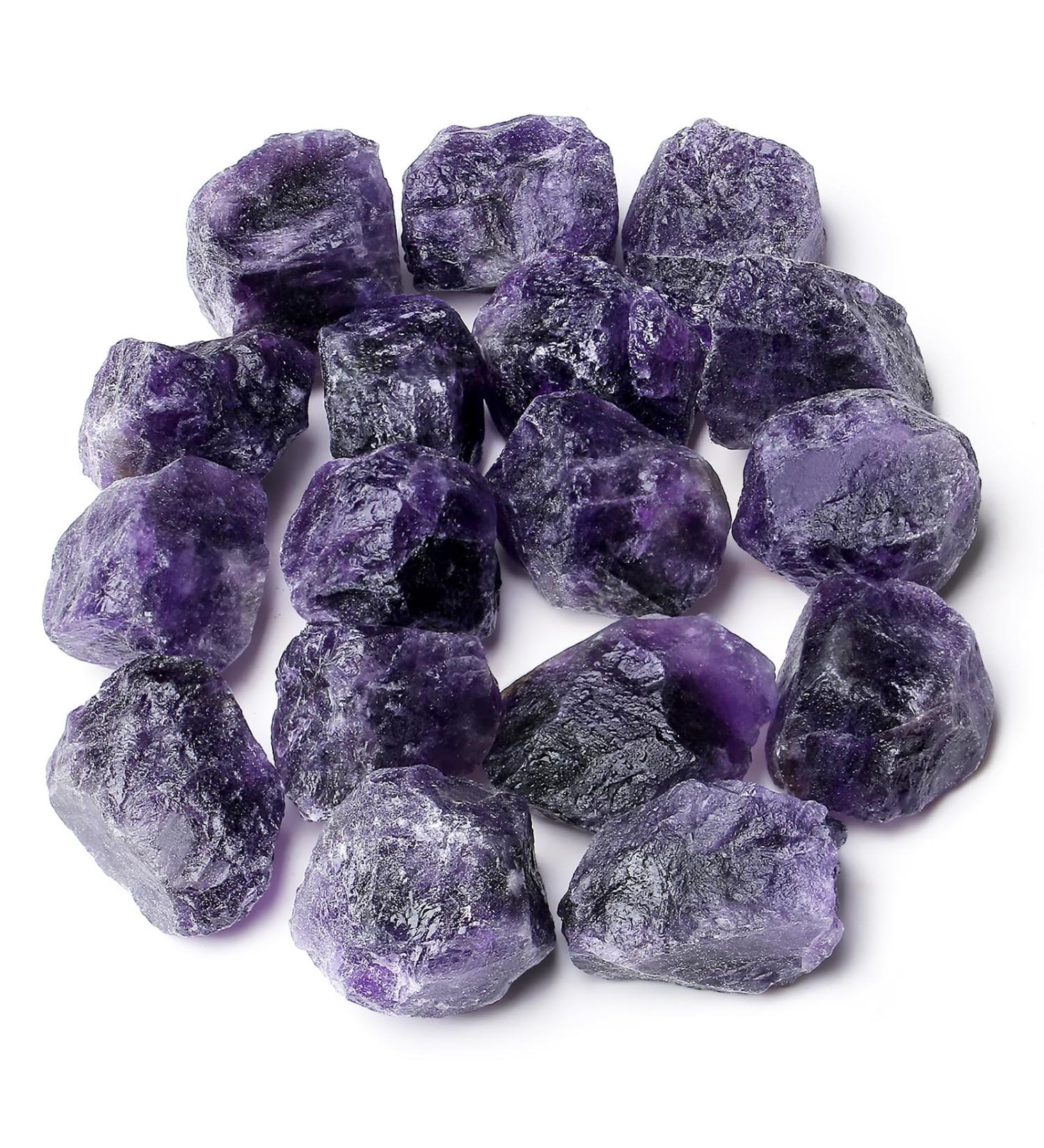Buy Xiannvxi 100% Natural Amethyst Crystal Stones | Bulk Raw Healing Reiki Rocks (200g) - Buy Online on GoSupps.com