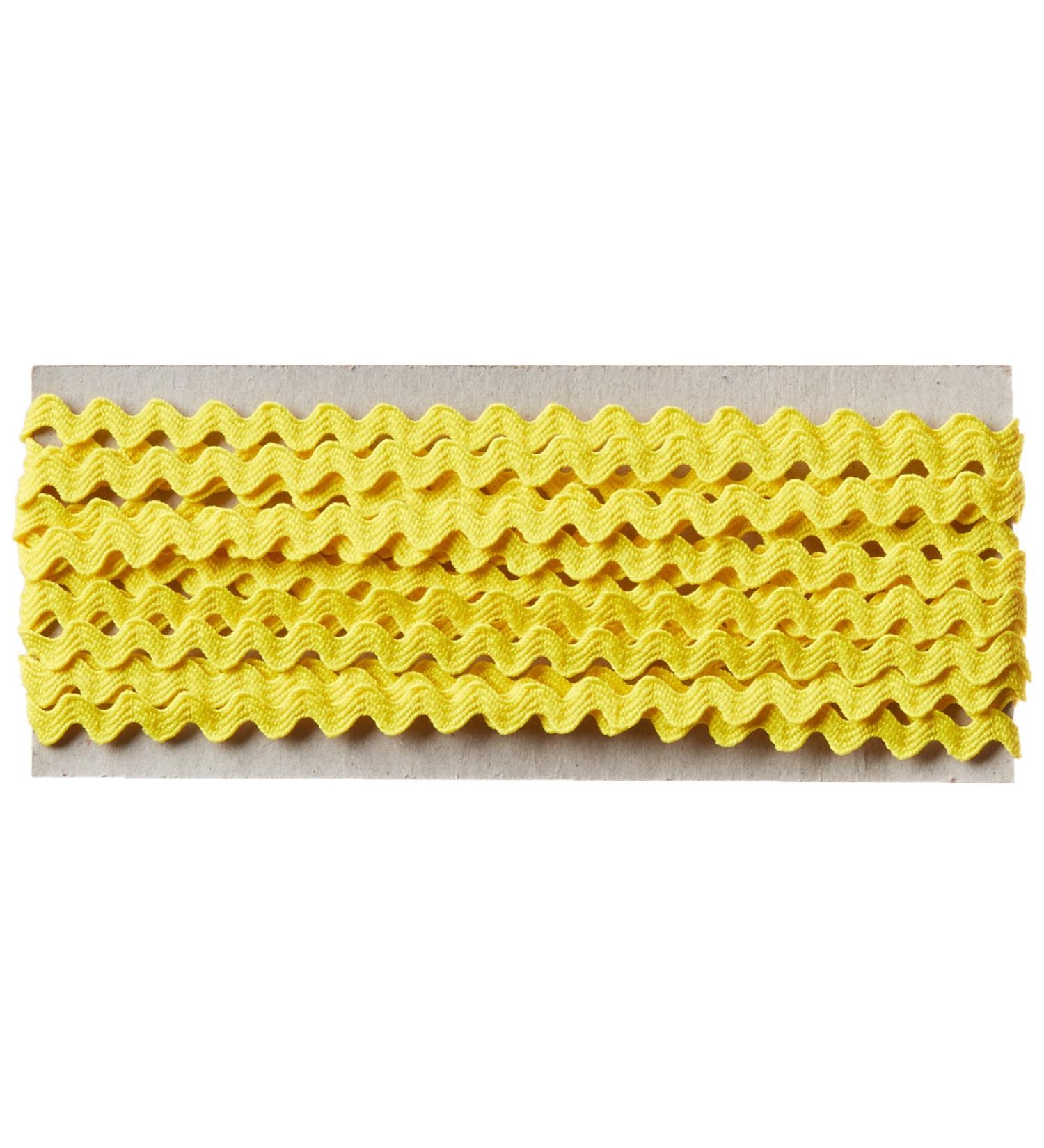 Wrights 117-400-086 Polyester Baby Rick Rack Utility Trim  Canary  4-Yard