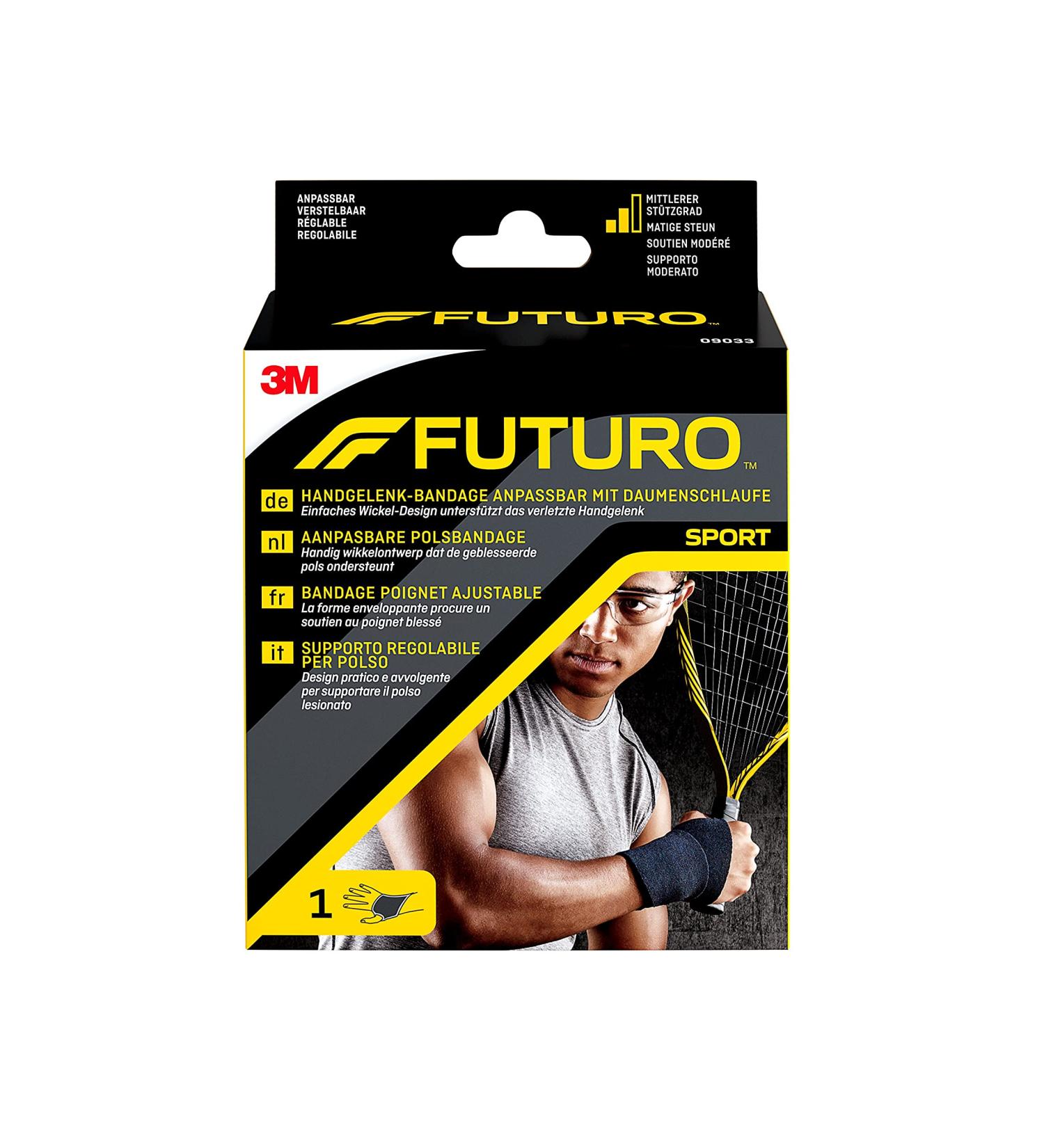 Buy FUTURO Sport Wrist Bandage FUT09033 - Portable One Size Fits All Ideal for Both Sides - International Shipping Available - Buy Online on GoSupps.com