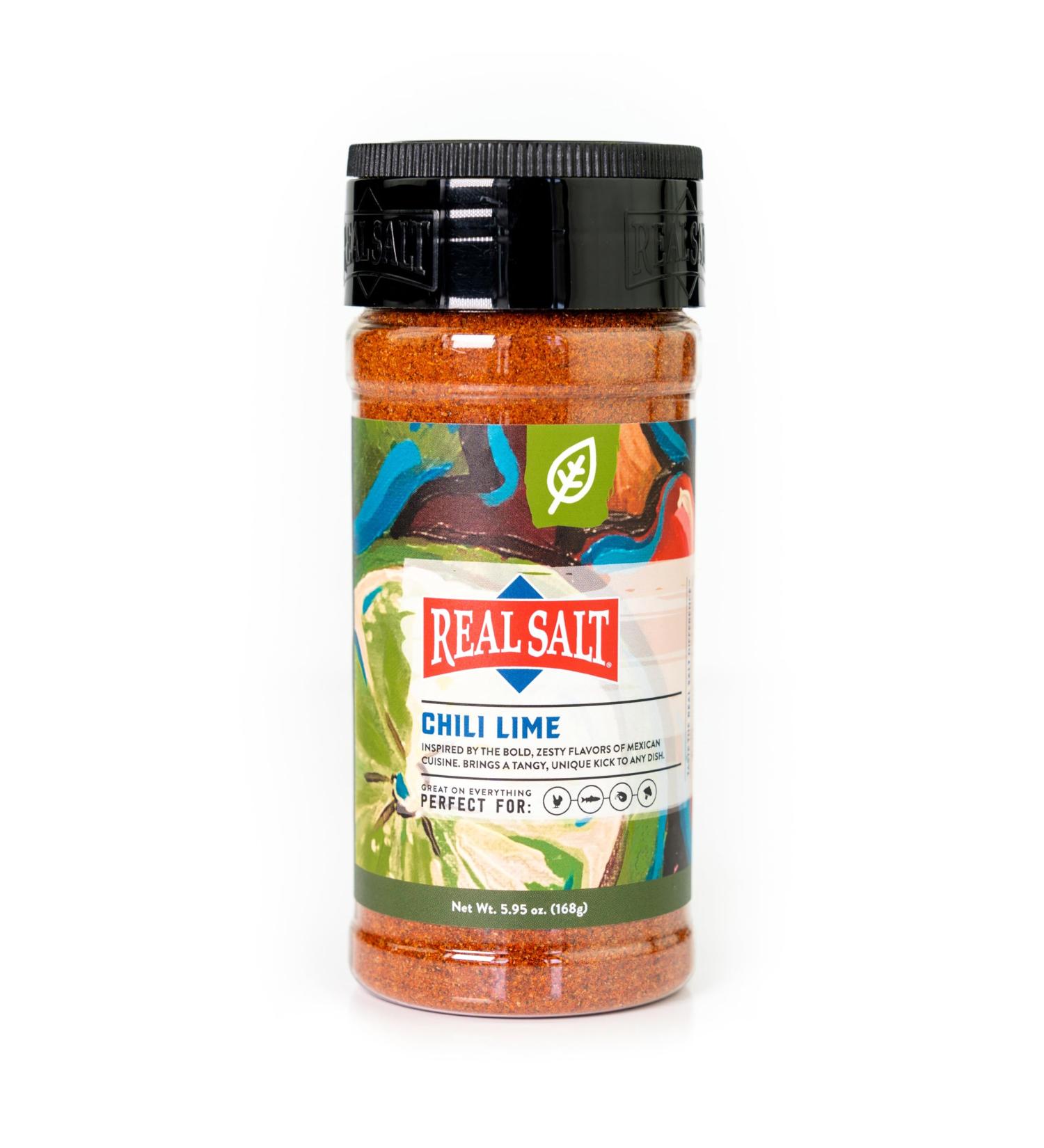 Redmond Real Sea Salt - Natural Unrefined Gluten Free Chili Lime Shaker - Buy Online on GoSupps.com