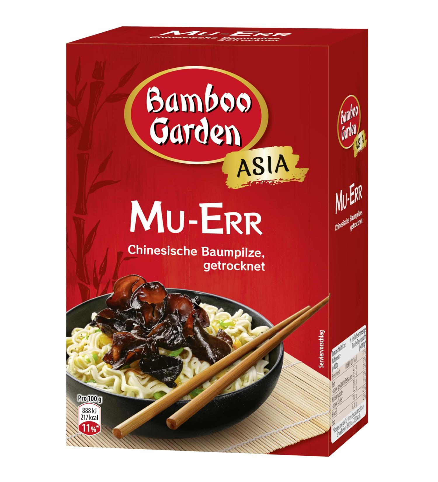 Buy Dried Mu-Anr Chinese Tree Mushrooms - Bamboo Garden 25g Pack | Premium Quality for Cooking - Buy Online on GoSupps.com