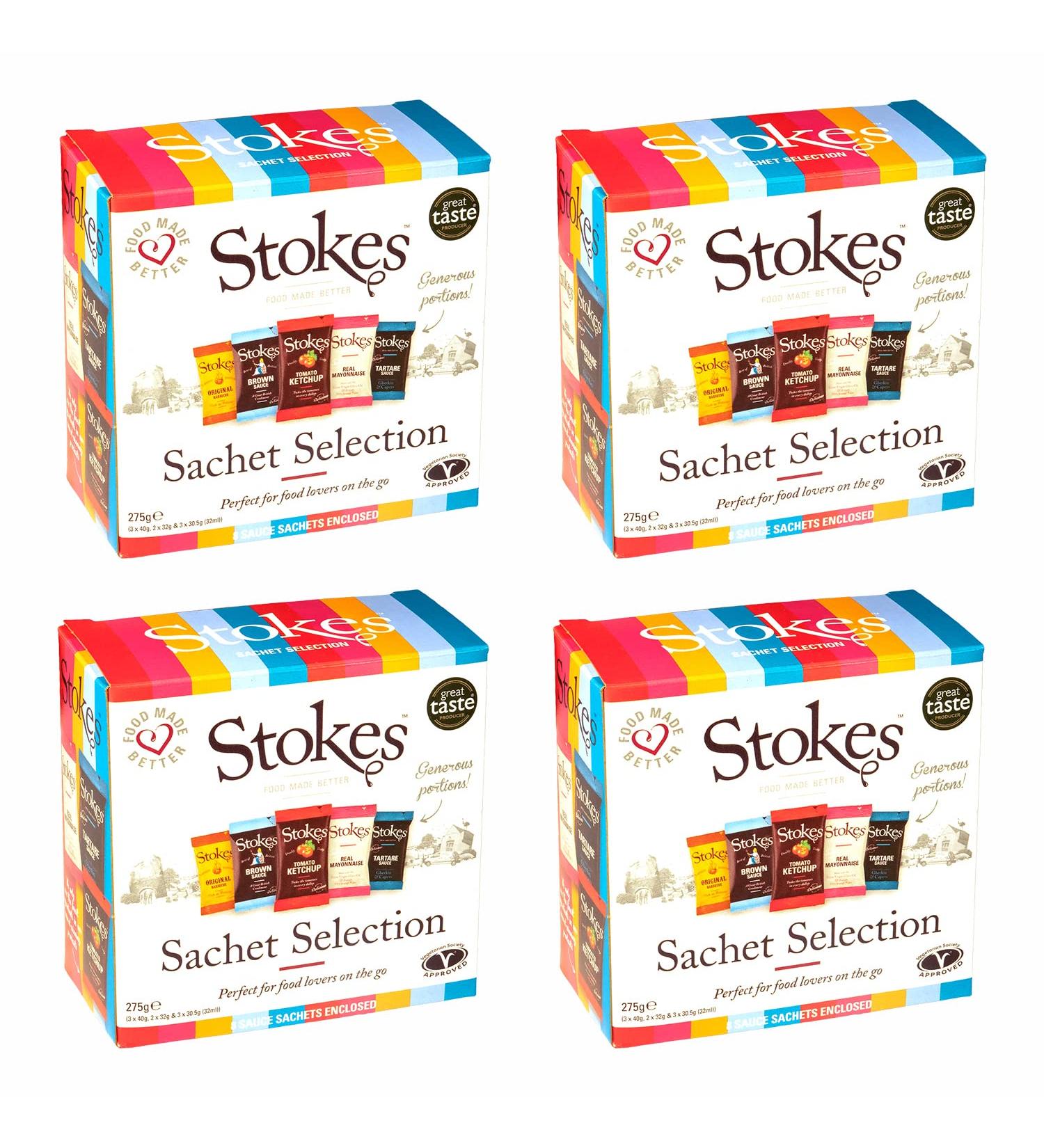 The Stokes Sachet Selection 275g - Pack of 4