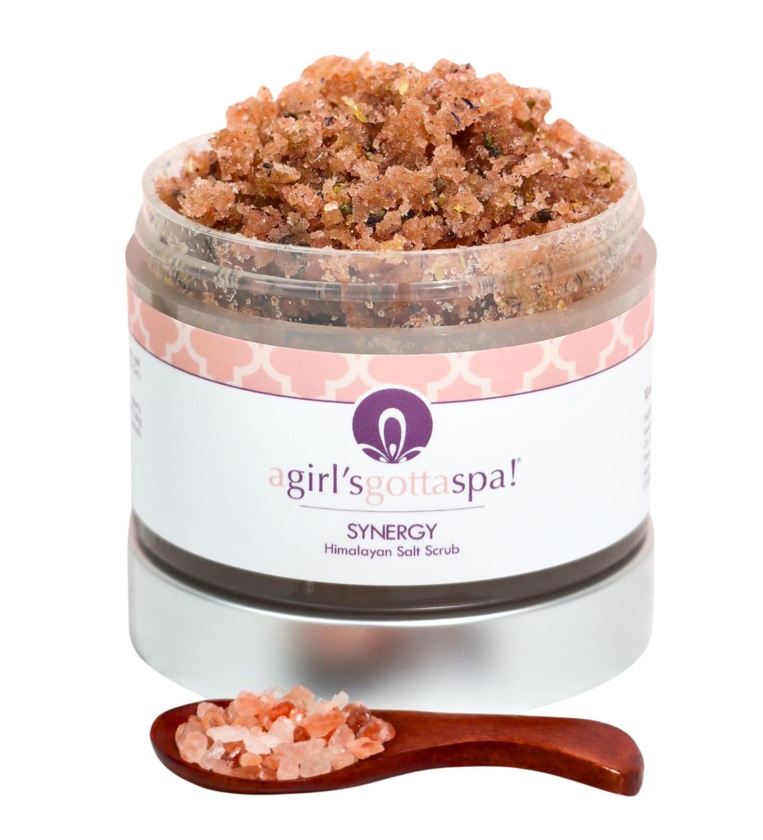Buy A Girl's Gotta Spa! Lavender Himalayan Salt Body Scrub - 10 oz | Exfoliate & Moisturize Skin - Buy Online on GoSupps.com