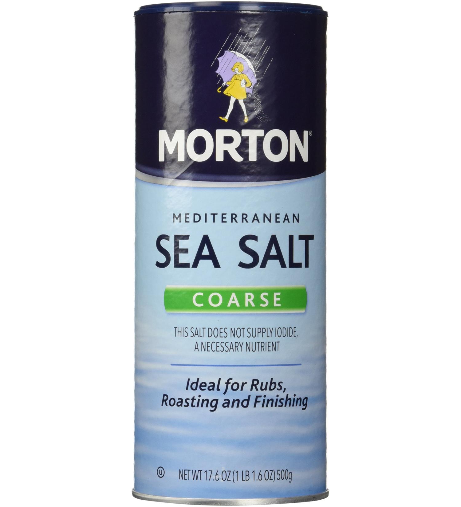 Morton's Sea Salt Coarse - Pack of 2 | Premium Quality Salt for Cooking and Seasoning - Buy Online on GoSupps.com
