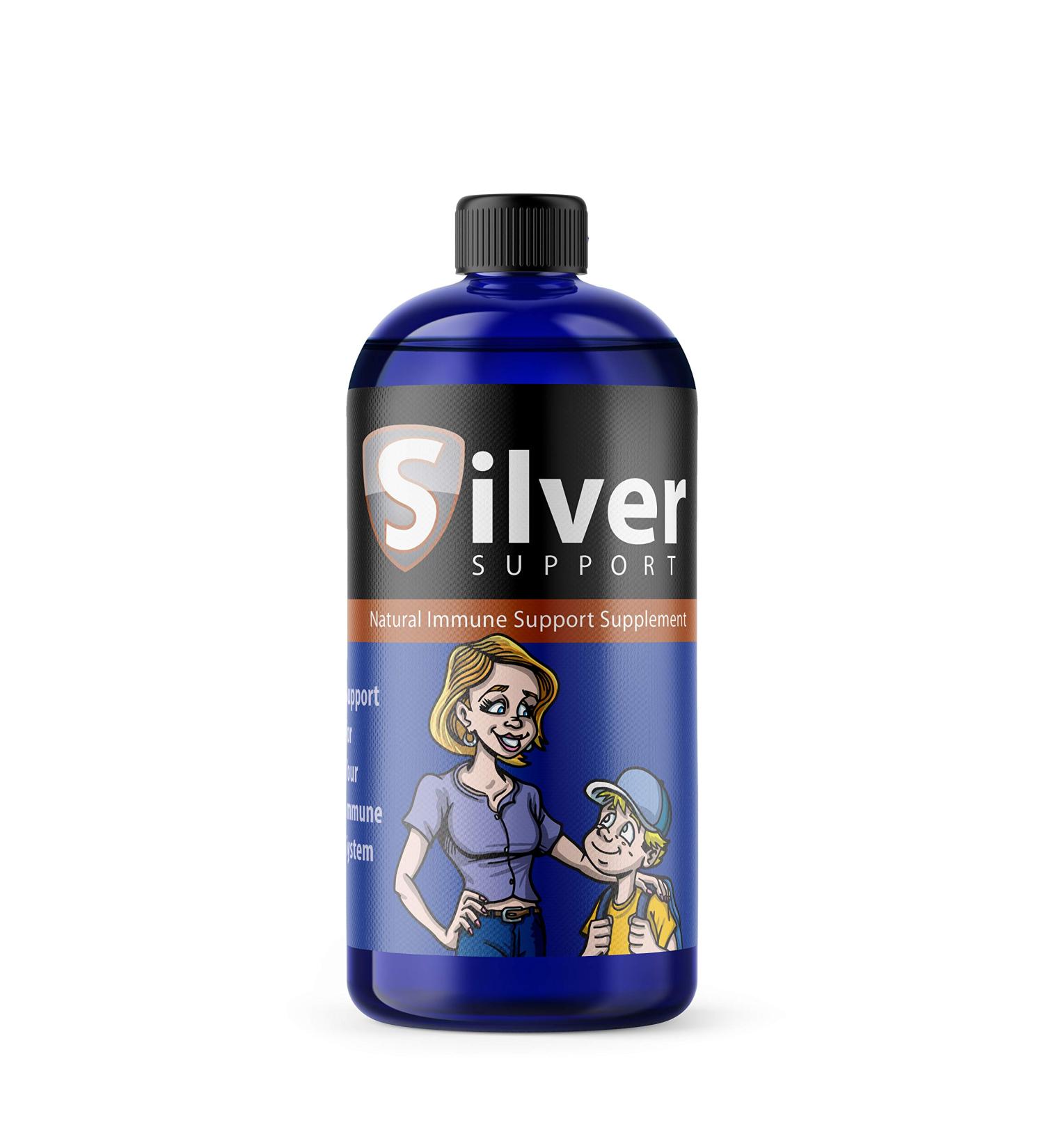 Nano Ionic Silver Immune Booster for Kids, Pets & Adults - Enhance Wellness with Next Generation Technology - 32oz - Buy Online on GoSupps.com