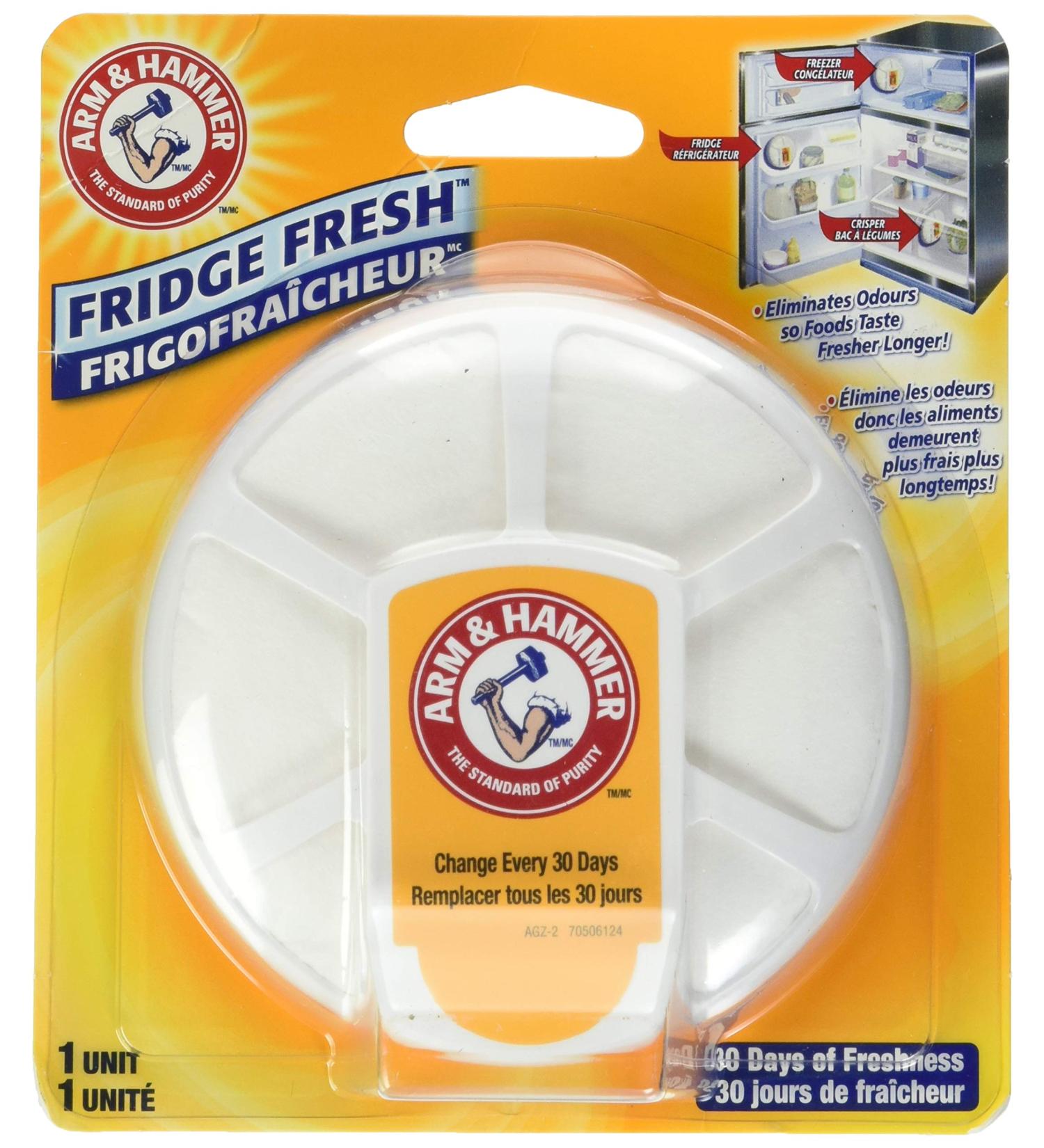 ARM & HAMMER Fridge Fresh Baking Soda Deodorizer 30 Days of Freshness 1 count (Pack of 1) - Buy Online on GoSupps.com