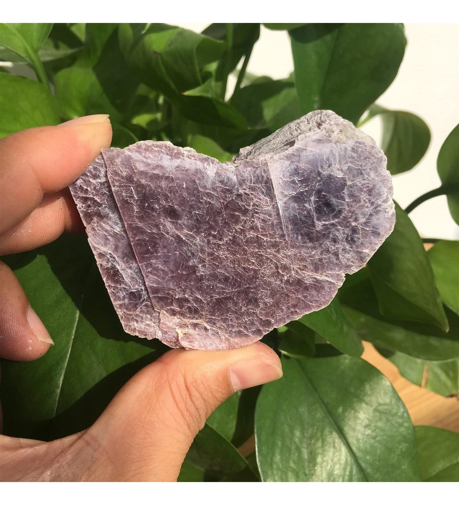 180-200g Natural lepidolite Crystal Slice Rough Purple mica Rock Hair cursor This Purple mica Decoration Reiki Stone ERTEYIN - Buy Online on GoSupps.com